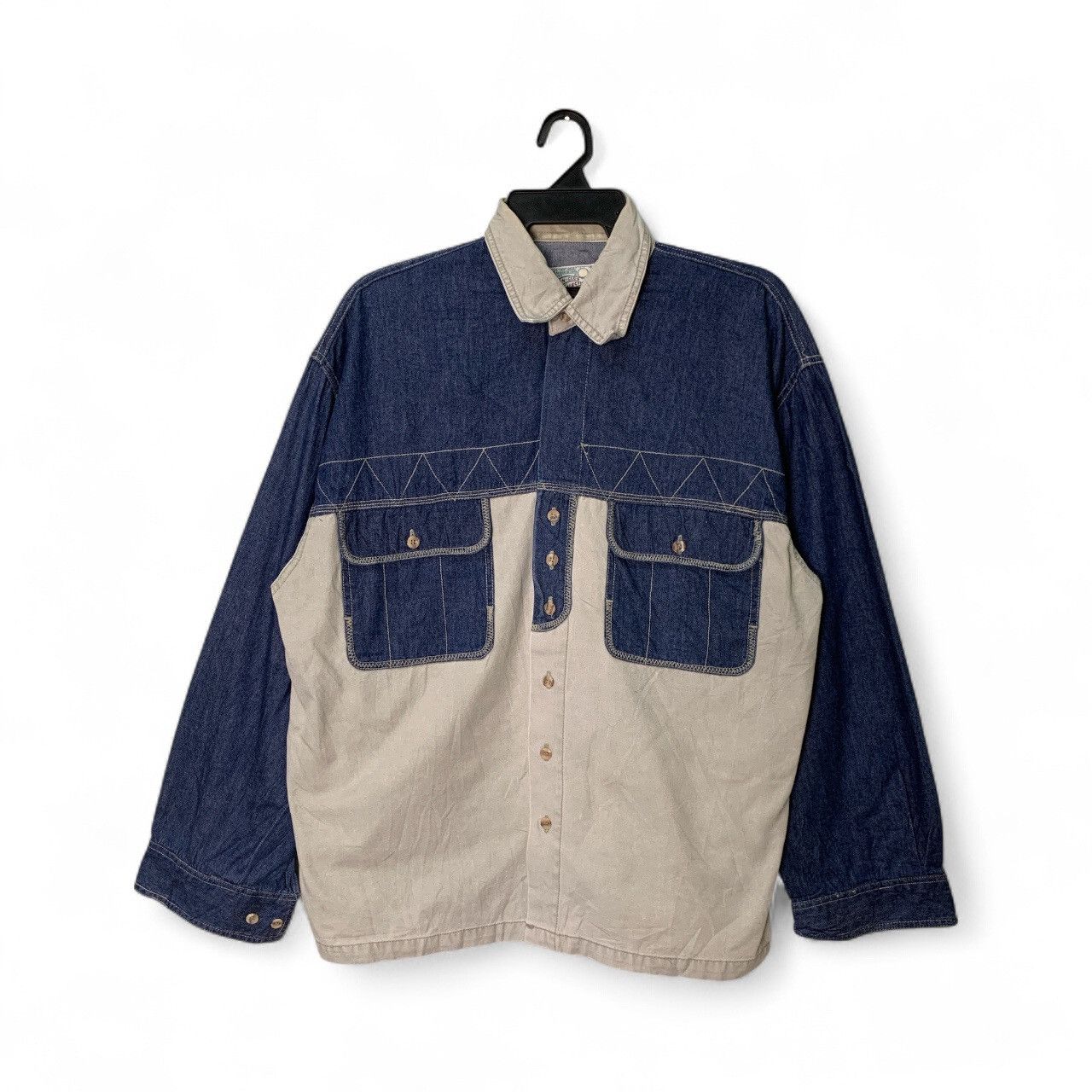 Indian Motorcycle Rare Design A Indian - Club Collection Soft Denim Shirts Size US XL / EU 56 / 4 - 1 Thumbnail