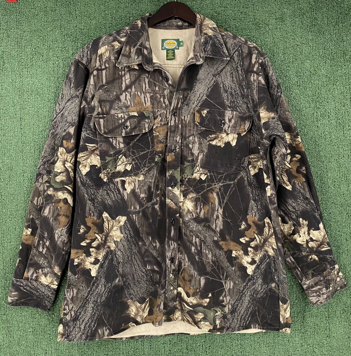 Cabelas VTG 90’s Cabela’s Mossy Oak Break Up Heavyweight Leaf Bark Size US XL / EU 56 / 4 - 1 Thumbnail