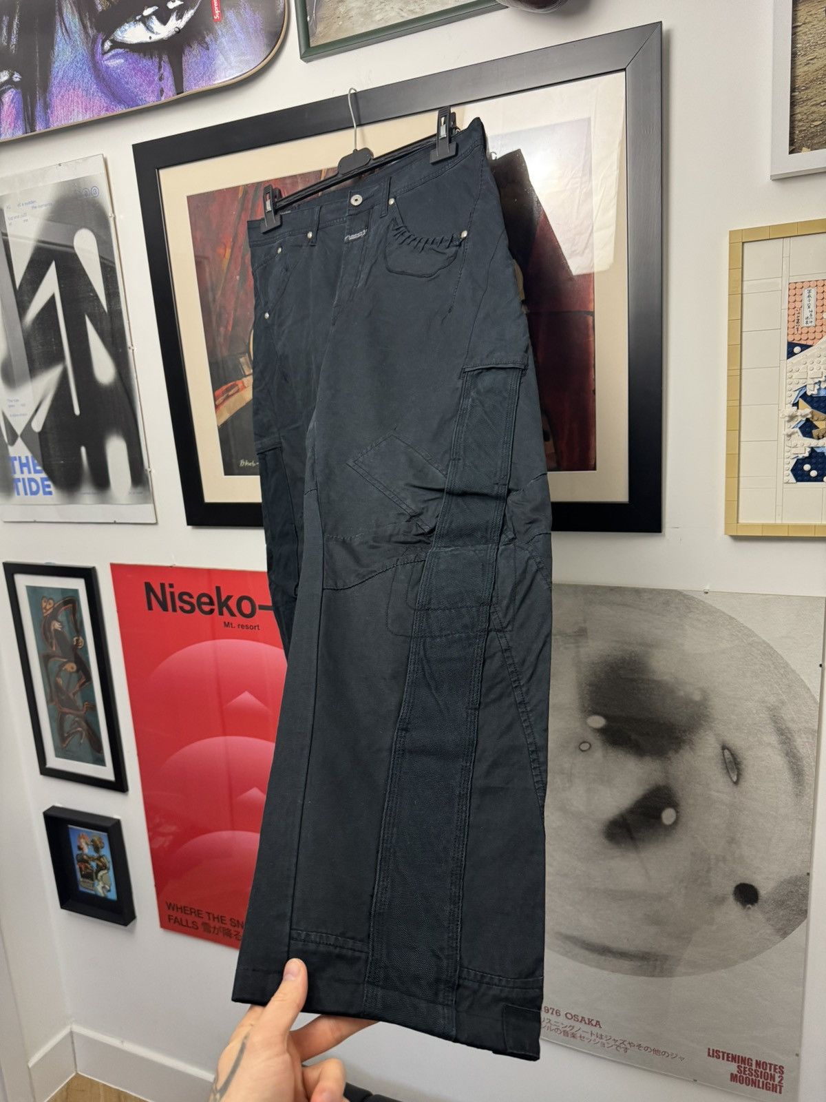 Marithe + Francois Girbaud Marithé + François Girbaud Black Utility Pants Archive Rare Size US 32 / EU 48 - 3 Thumbnail