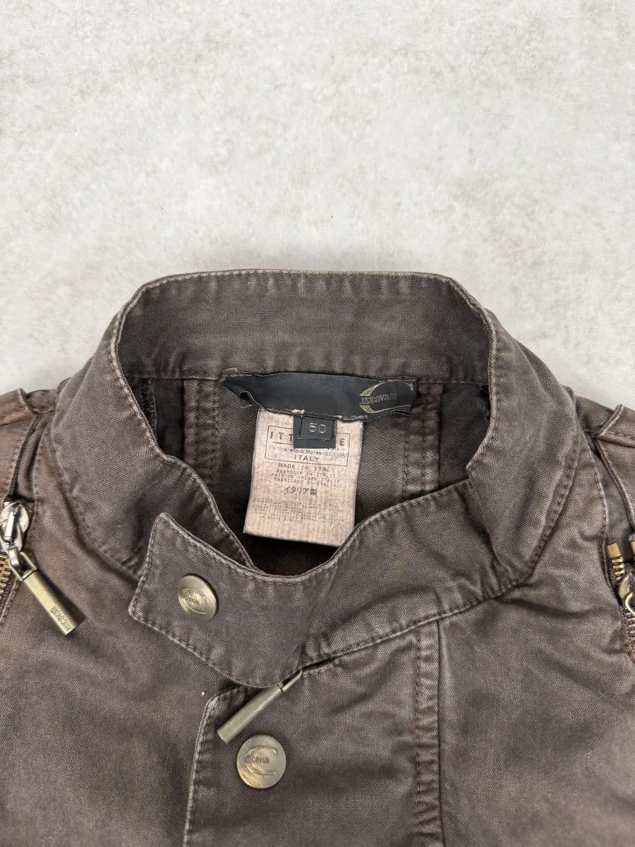 Just Cavalli SS2004 Cavalli Brown Multi-Zip Bomber Jacket Size US M / EU 48-50 / 2 - 11 Thumbnail