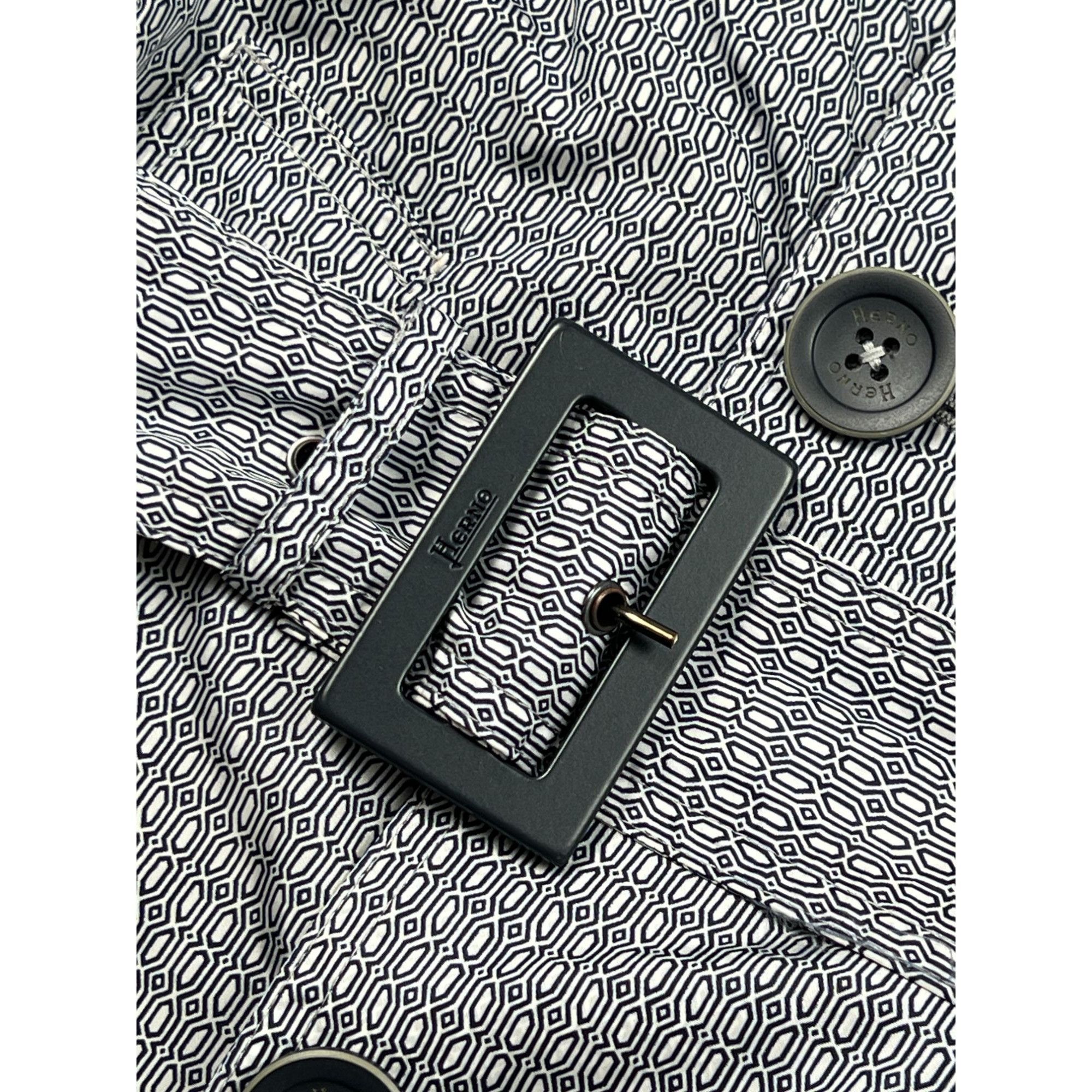 Herno Herno Patterned Nylon Trench Coat (Y0720) Size US S / EU 44-46 / 1 - 3 Thumbnail