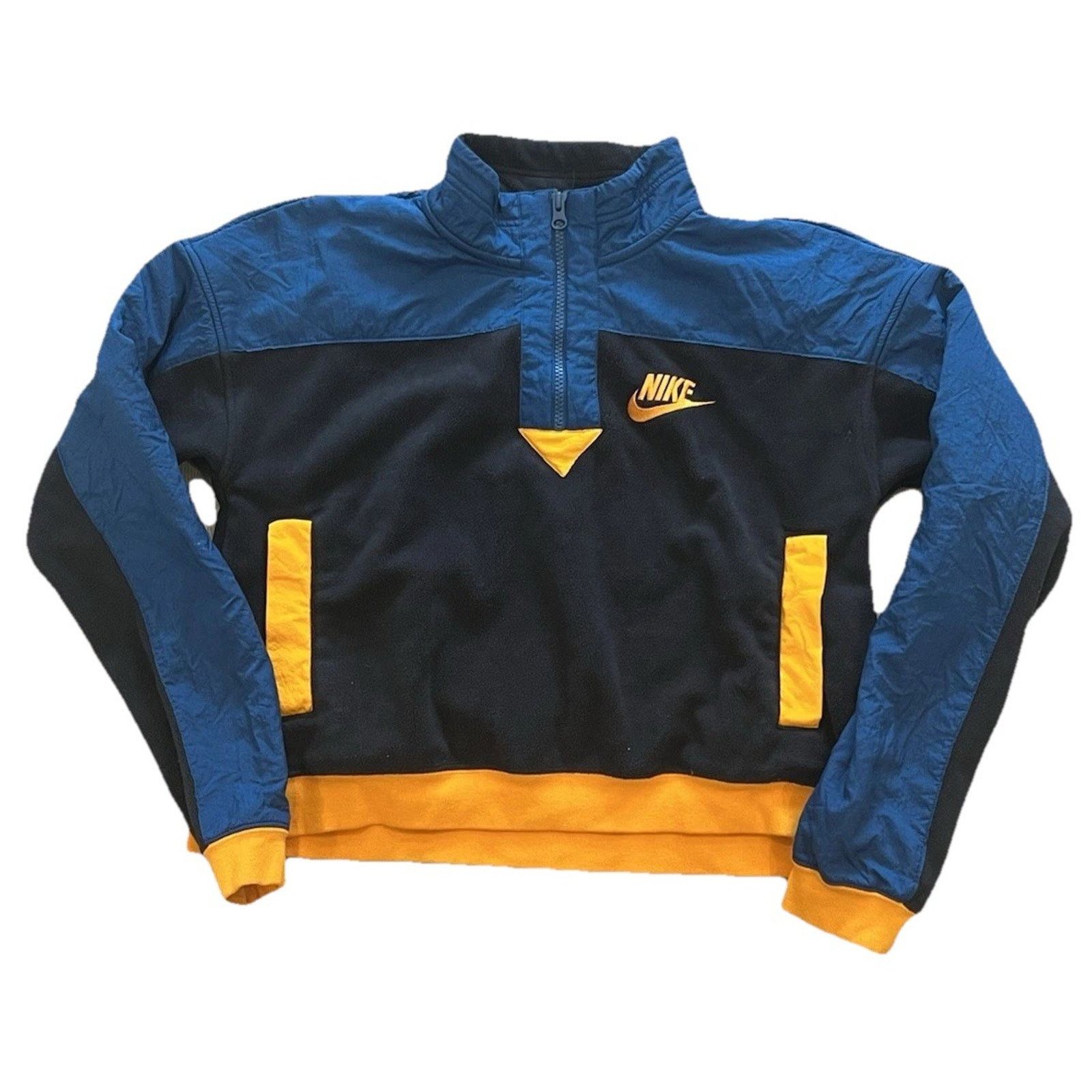 Nike Nike Cropped Half-Zip Fleece Pullover Windbreaker Women's S Size S / US 4 / IT 40 - 2 Thumbnail