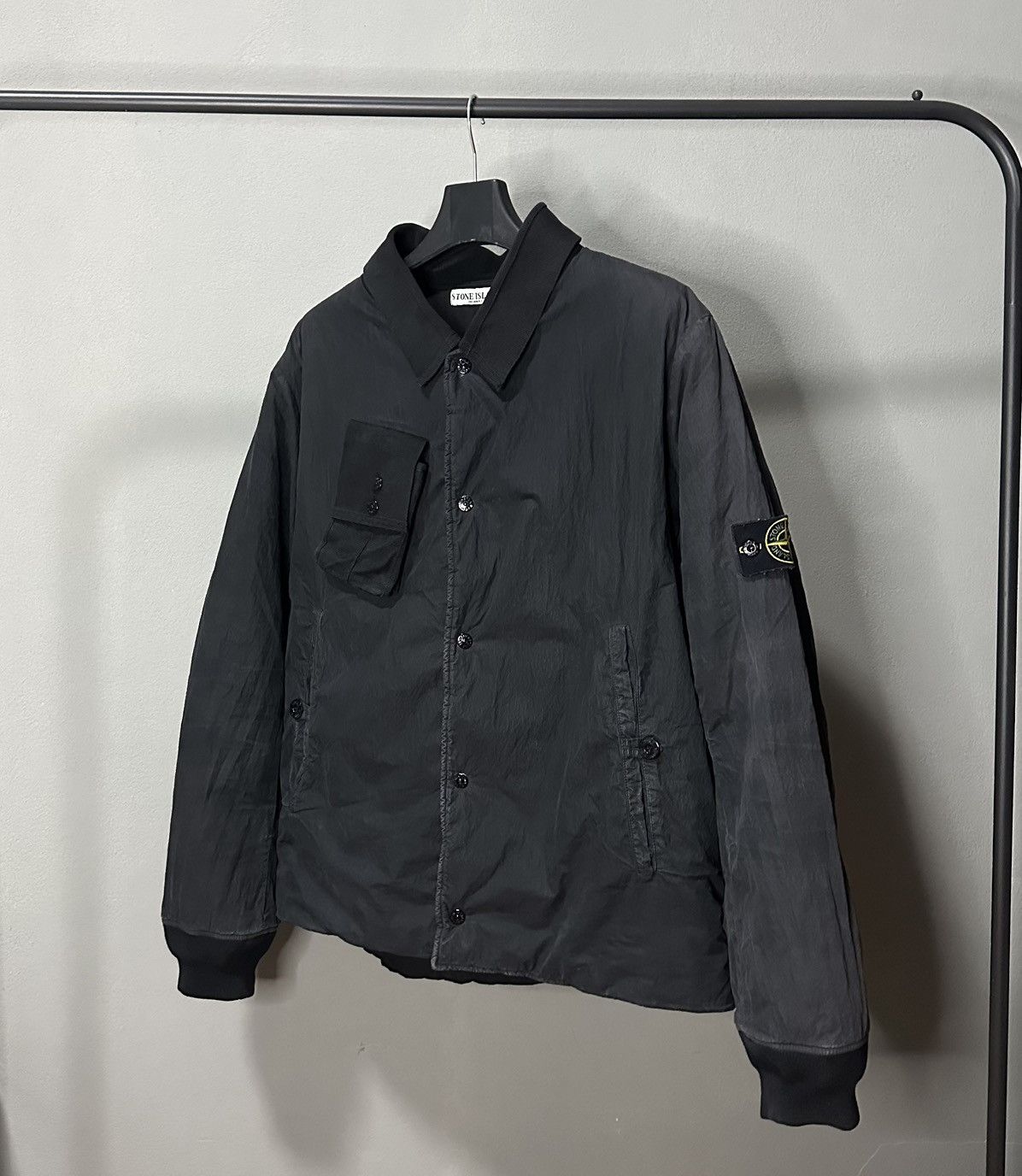 Stone Island Stone Island Tech Suede Quilted Aviator Jacket 2002 Size US L / EU 52-54 / 3 - 2 Thumbnail