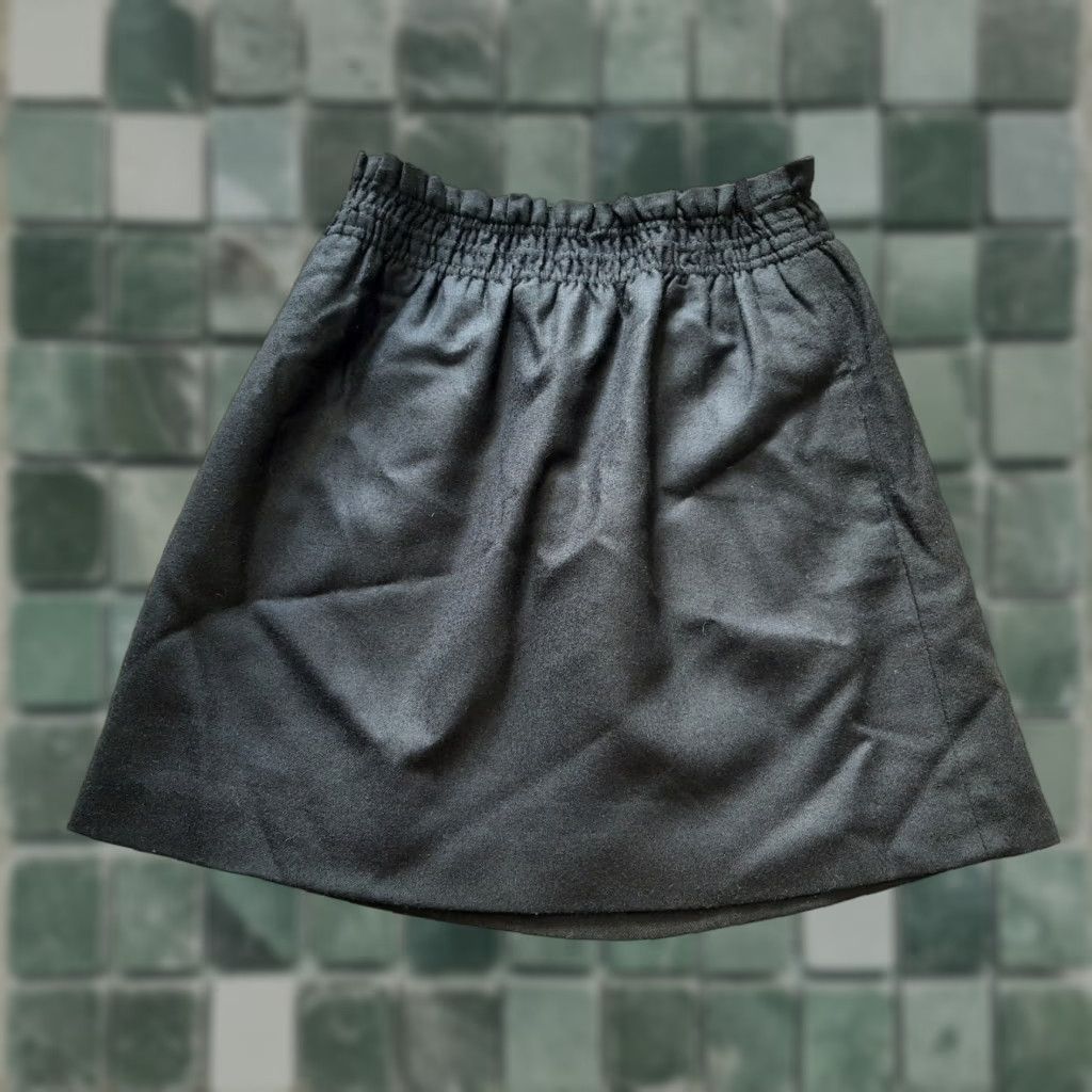 J.Crew J.CREW Skirt Womens Size 2 Black Wool Blend Stretch Short Bandage Pull On Wool Women Black 2 Stretch Size 26" / US 2 / IT 38 - 1 Thumbnail