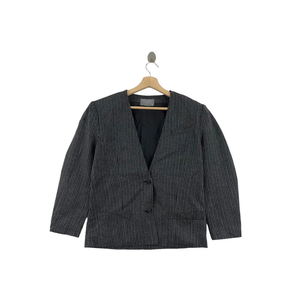 Vintage Vintage 80’ ROBERTO FABRIS PARIS Striped Cardigan Sport Coat Size S / US 4 / IT 40 - 1 Thumbnail