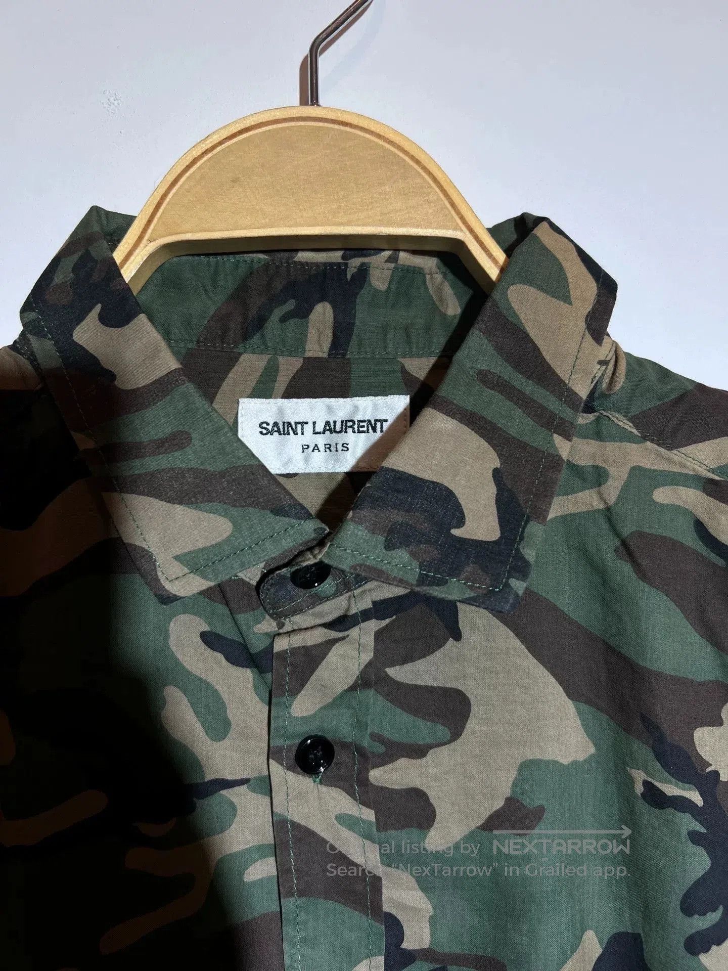 Saint Laurent Paris Saint Laurent Camouflage Shirt for Men and Women. Size US M / EU 48-50 / 2 - 5 Thumbnail