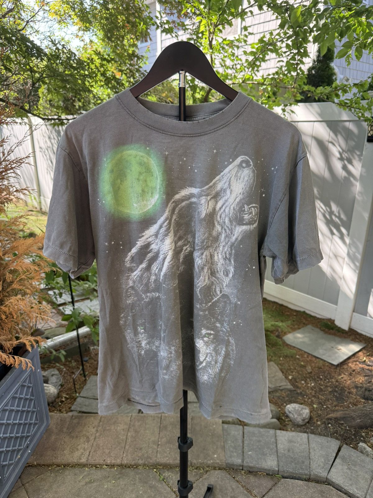 Vintage Vintage sun faded wolf tee single stitch graphic 80s Size US M / EU 48-50 / 2 - 1 Thumbnail