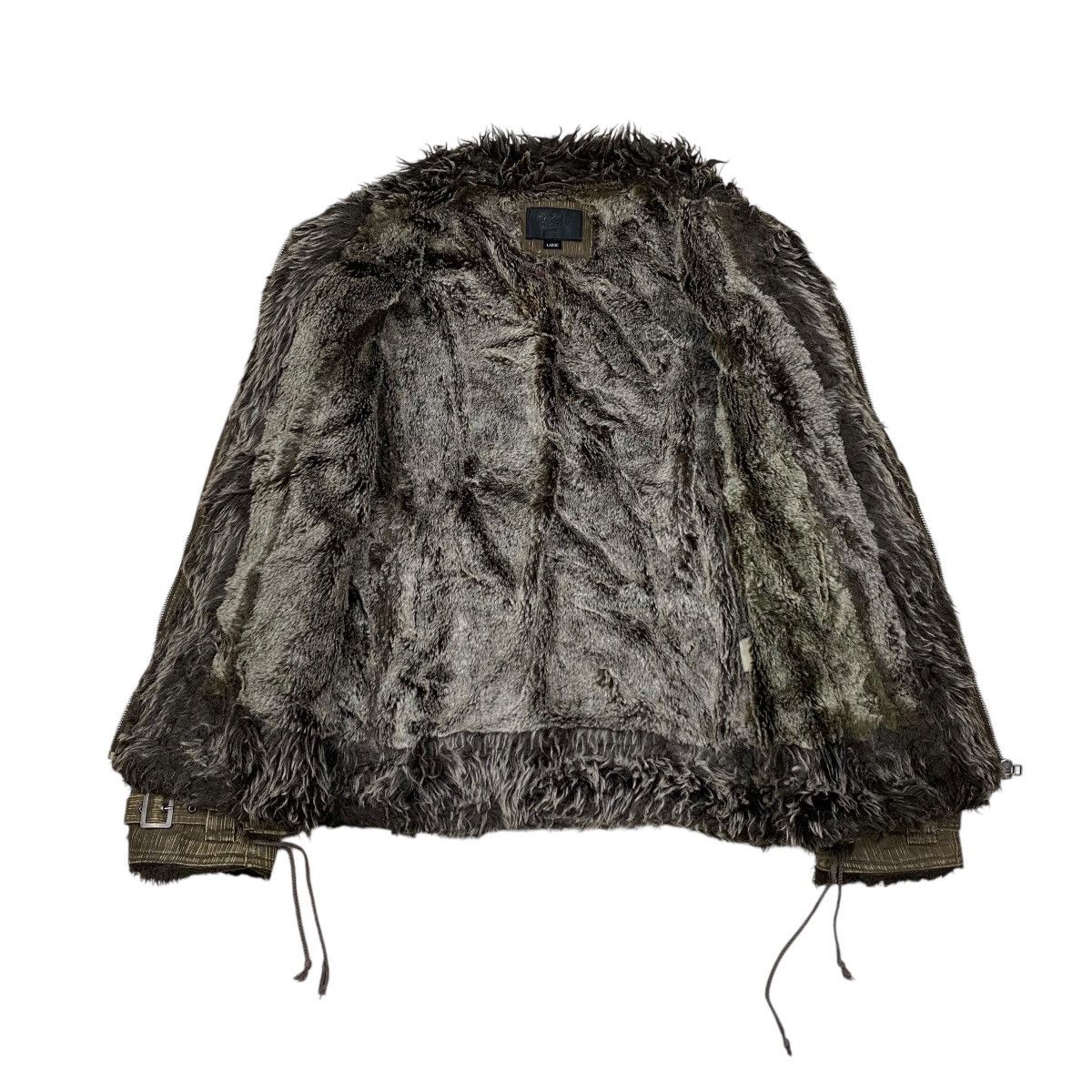 If Six Was Nine × Japanese Brand × Mossimo Mossimo Fur Bikers Denim Jacket Size US L / EU 52-54 / 3 - 6 Thumbnail