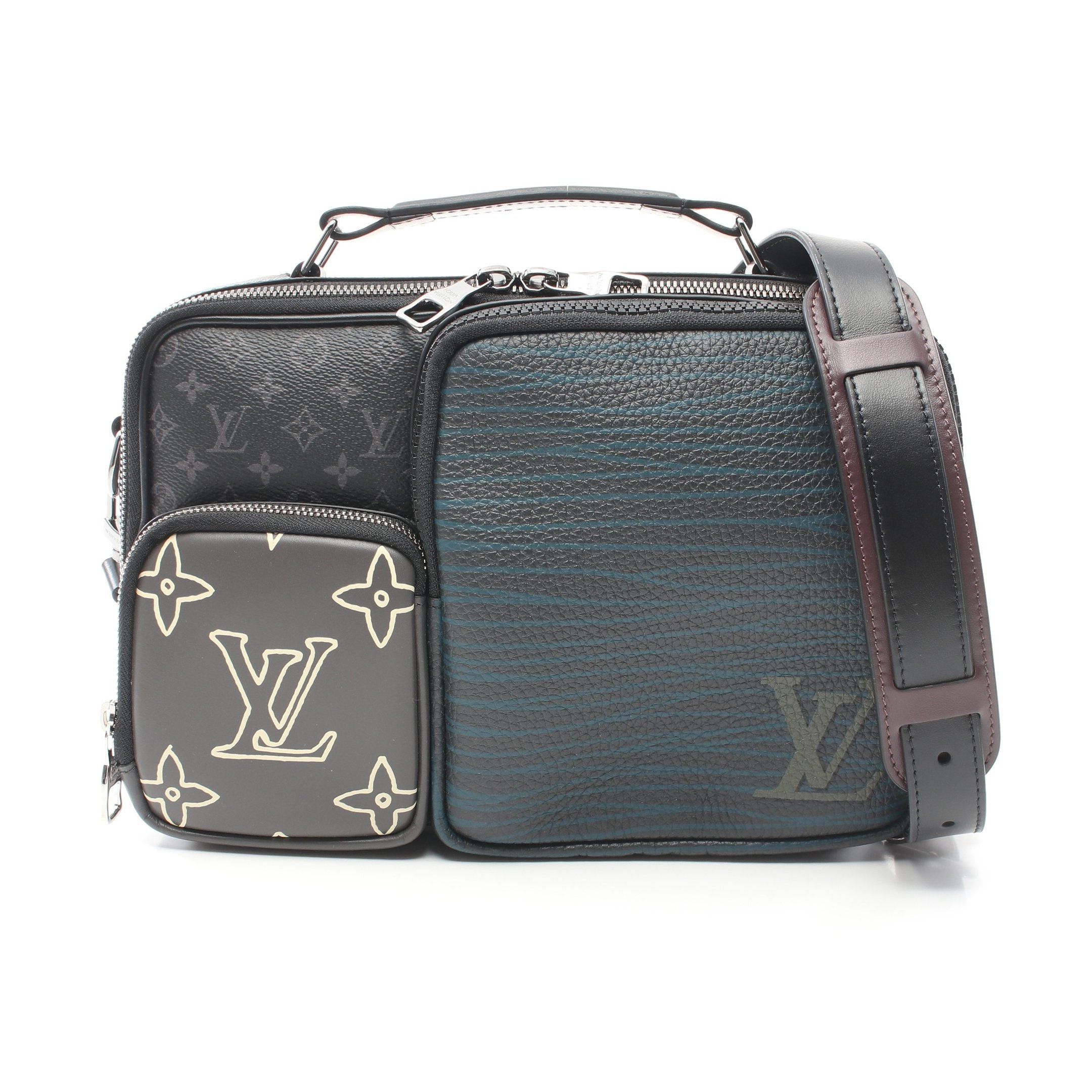 Louis Vuitton Louis Vuitton Messenger Multi-Pocket Monogram Eclipse Handbag Leather Black Multicolor Size ONE SIZE - 1 Thumbnail