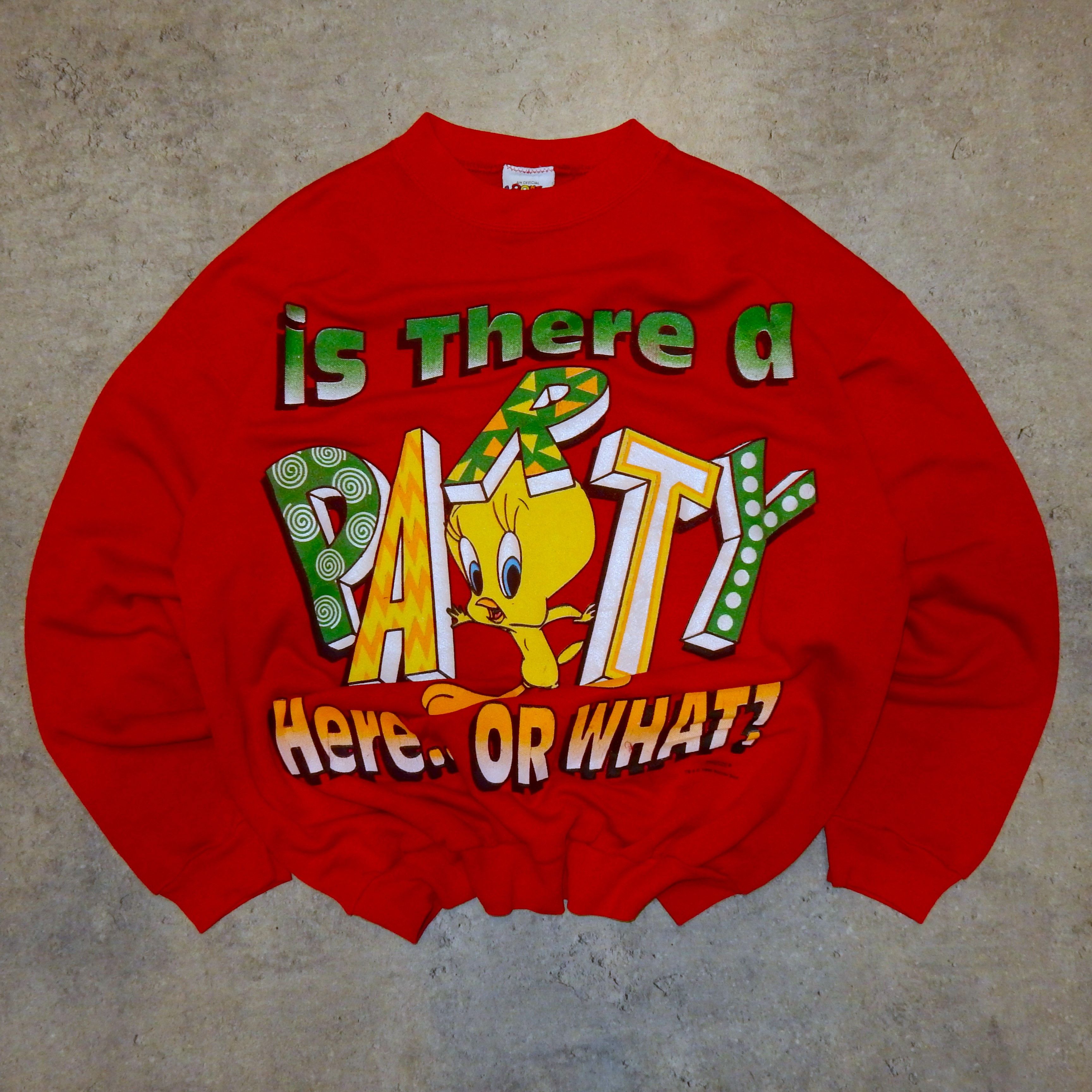 Disney × Jerzees × Vintage Looney tunes vintage red 90's sweatshirt - L Size US L / EU 52-54 / 3 - 1 Thumbnail