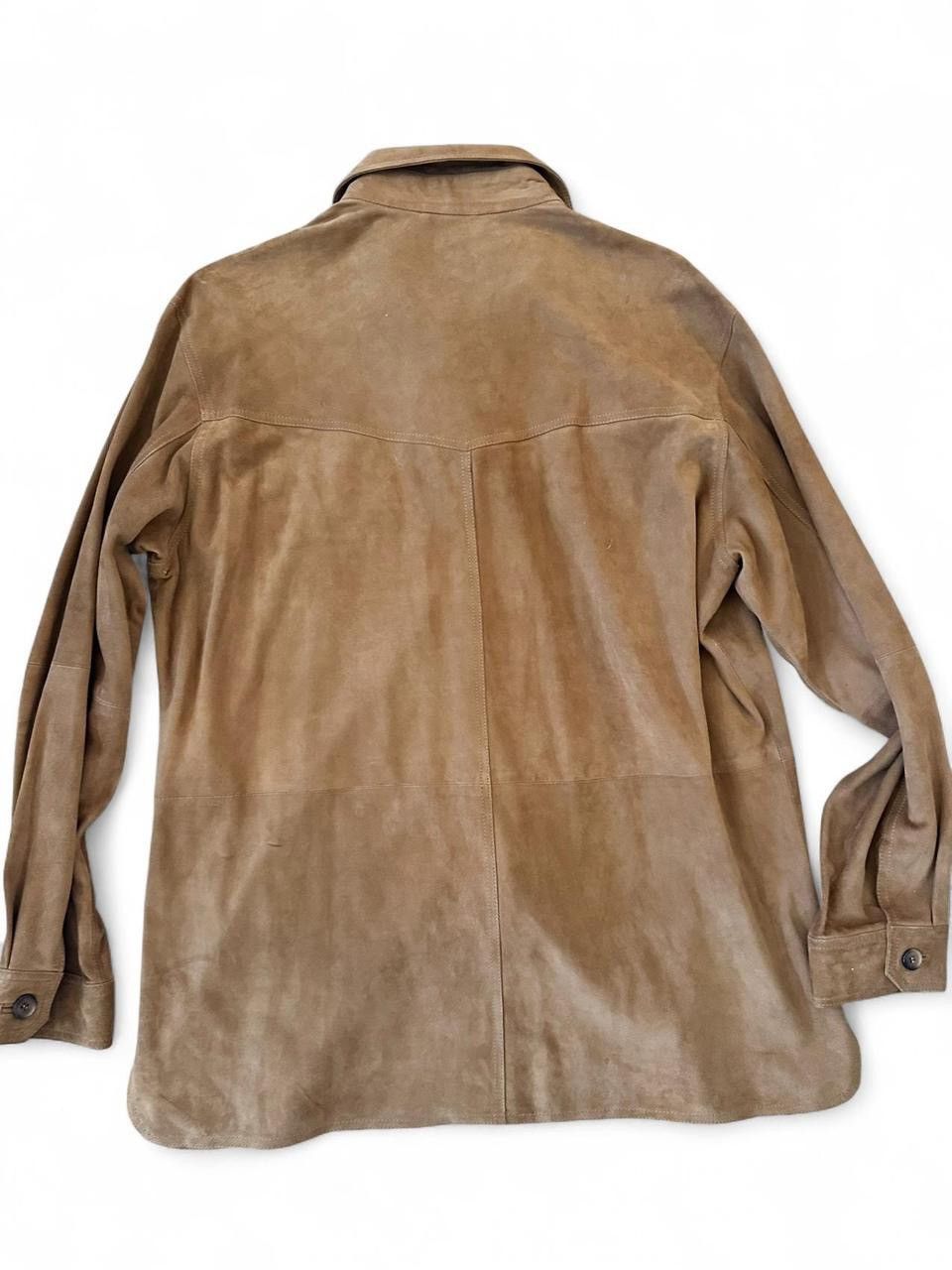 Other Renzo Costa Camel Suede Leather Shacket Jacket – $950 Retail Size US L / EU 52-54 / 3 - 2 Thumbnail