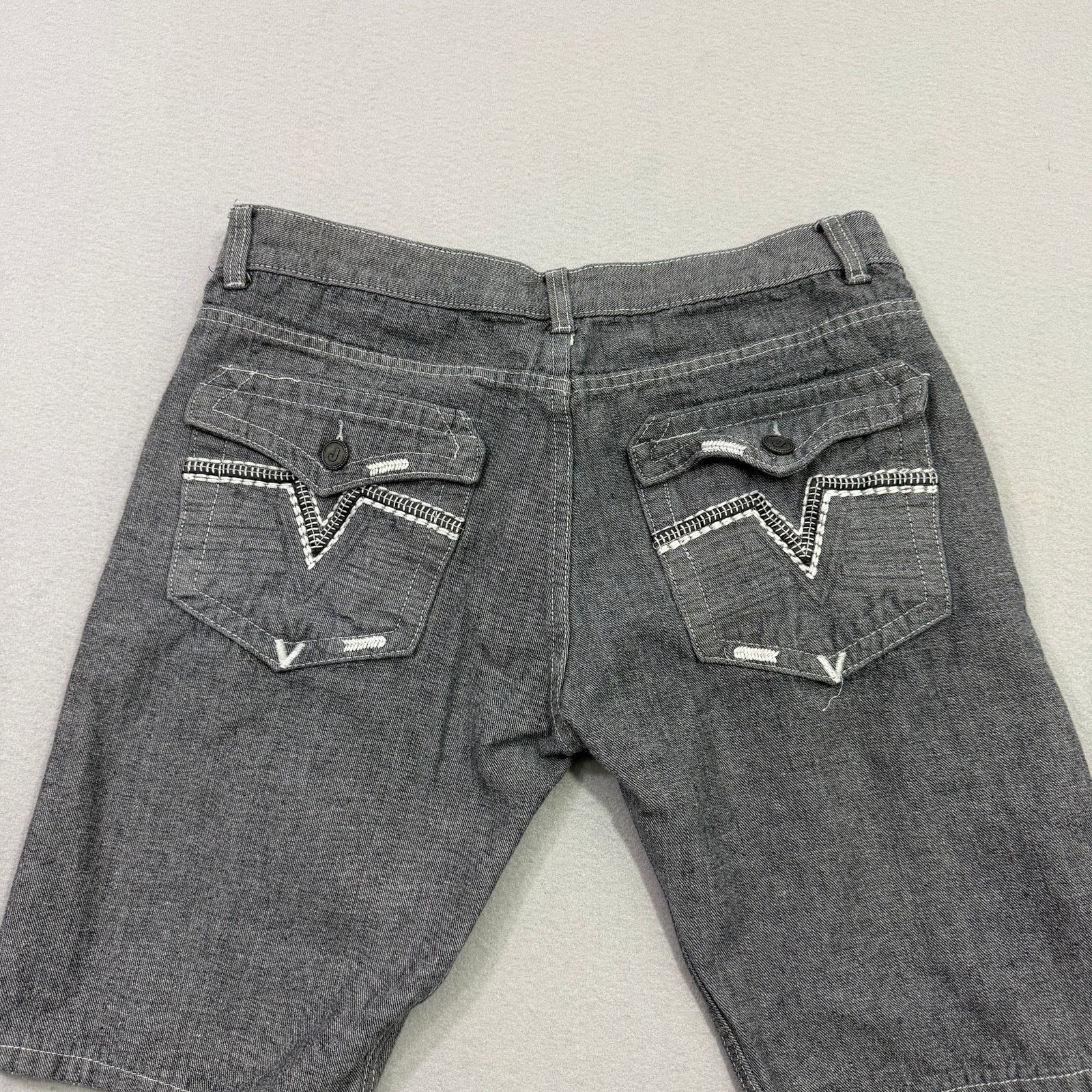 Vintage Jeanetix Jean Shorts Mens 38 Gray 11" Inseam Jorts Hip Hop Size US 38 / EU 54 - 6 Thumbnail