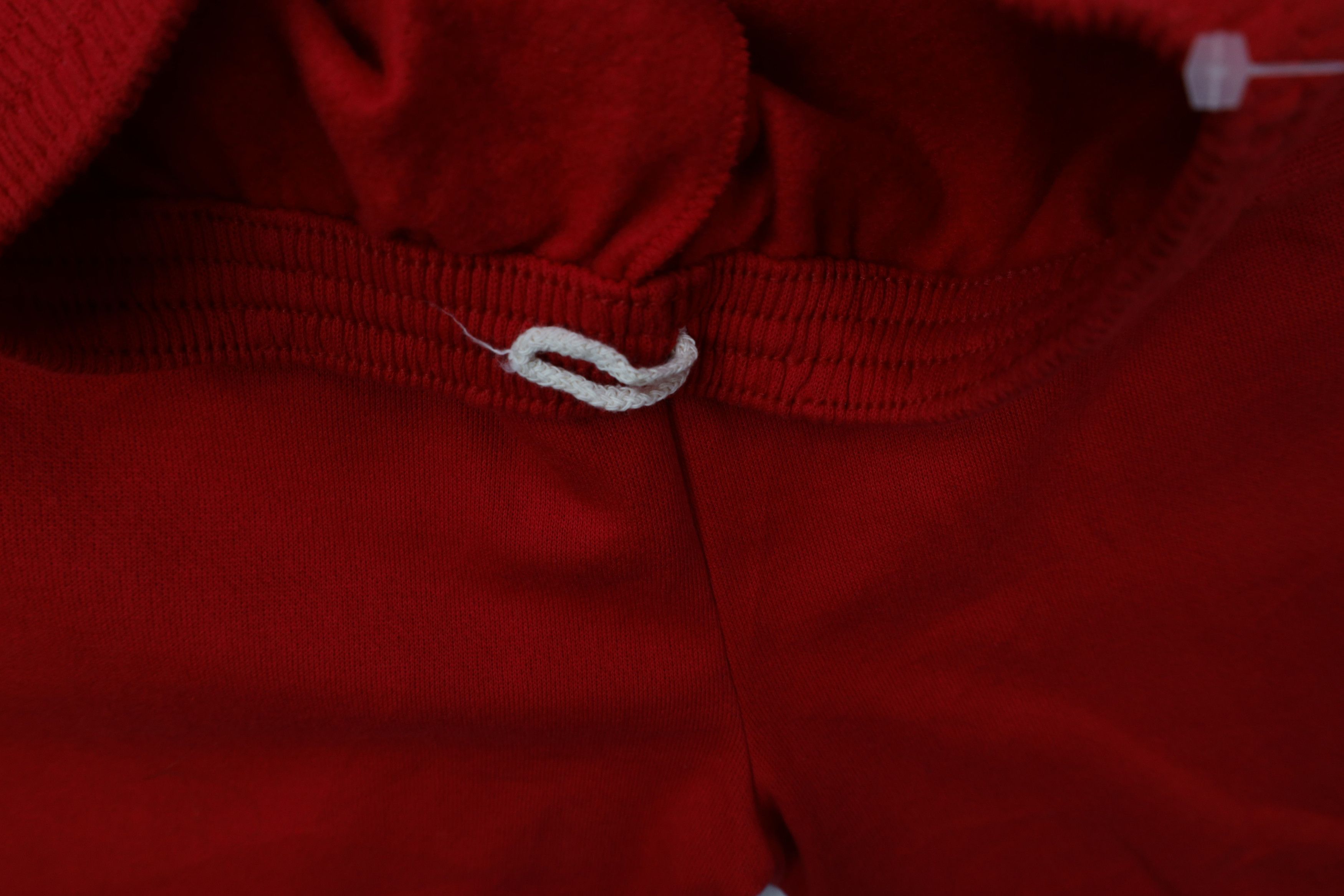 Vintage Deadstock Vintage 90s Streetwear Sweatpants Joggers Red USA Size US 34 / EU 50 - 5 Thumbnail