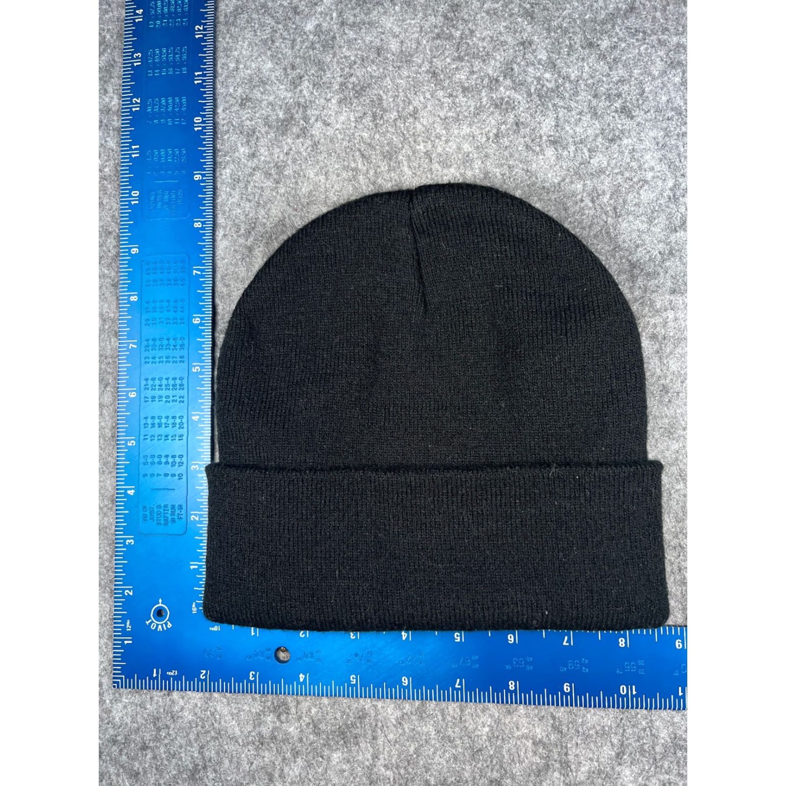 Realtree Realtree Beanie Hat Adult One Size Black Knit 100% Acrylic Fish Hunting Camping Ski Logo Size ONE SIZE - 4 Thumbnail