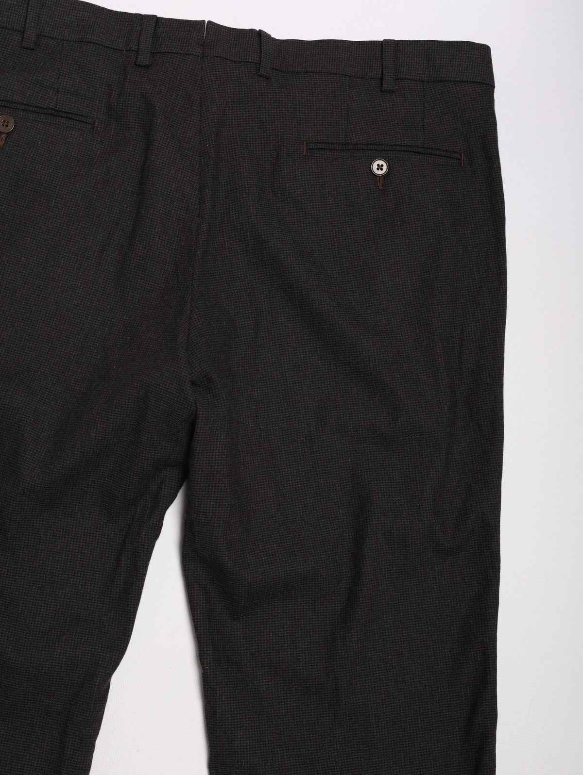 Ermenegildo Zegna Ermenegildo Zegna Brown Abito Suit Wool Cotton Blazer Pants Size 44R - 23 Thumbnail
