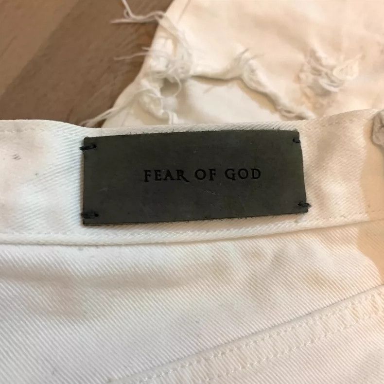 Fear of God Fear of God 4th white jeans Size US 29 - 7 Thumbnail