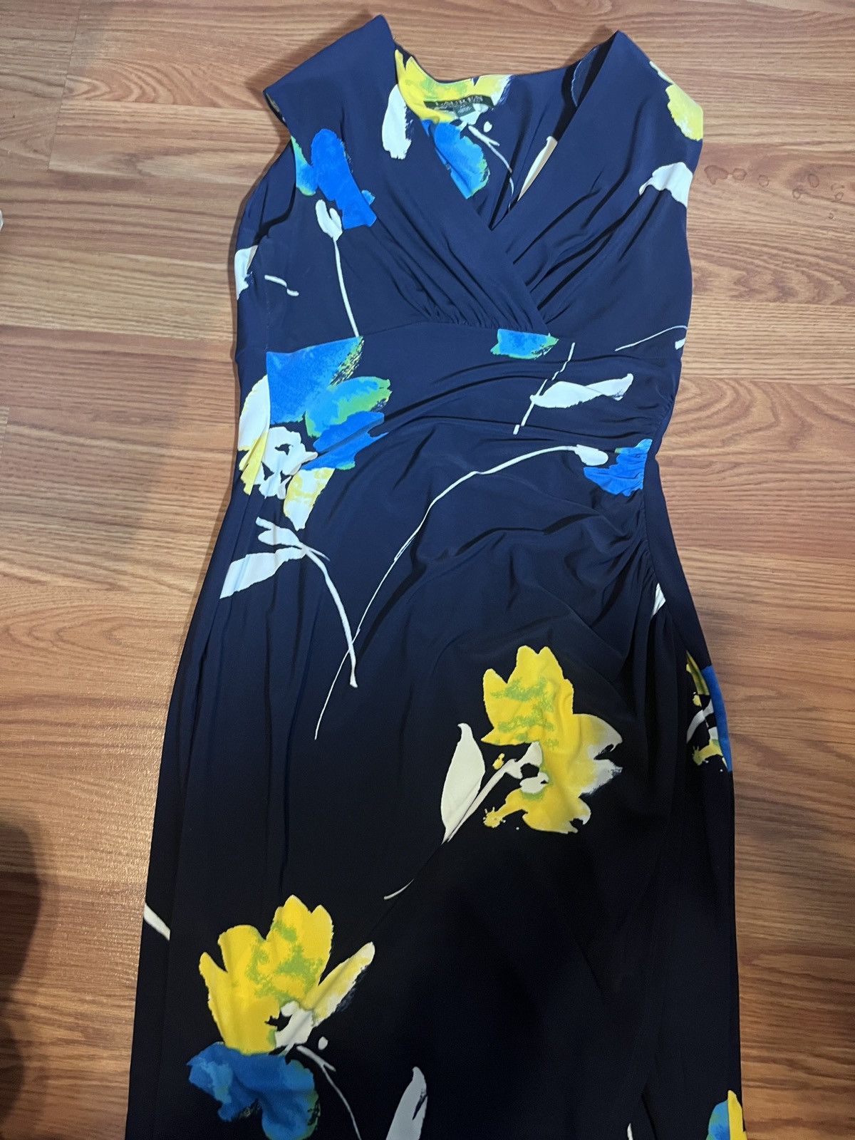 Ralph Lauren Ralph Lauren stretch blue floral dress Size S / US 4 / IT 40 - 2 Thumbnail