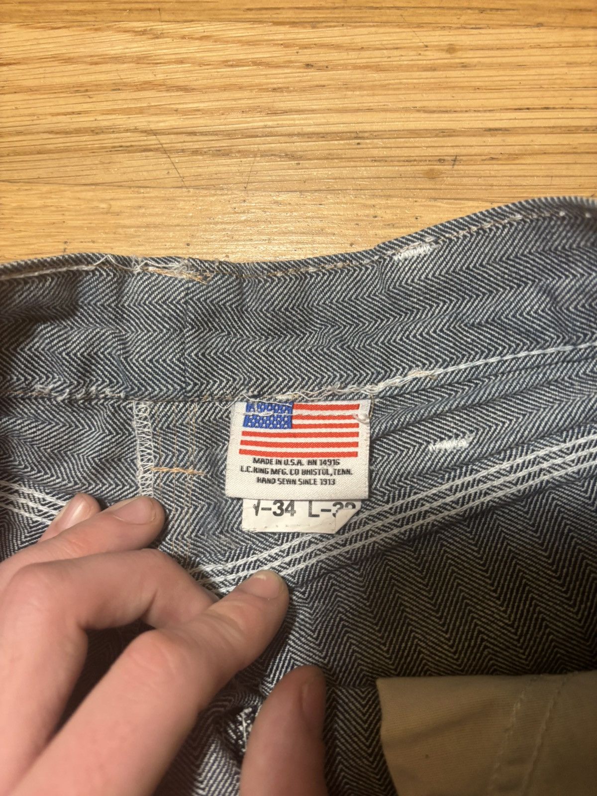Levi's Levis pinstripe 70s denim Size US 30 / EU 46 - 7 Thumbnail