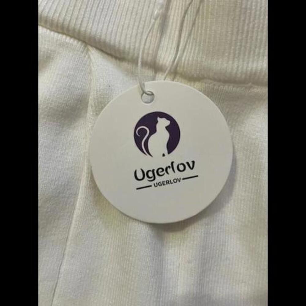 Designer Ugerlove Beige Ribbed Knit Top & Joggers Set - SZ XS NWT Size ONE SIZE - 5 Thumbnail