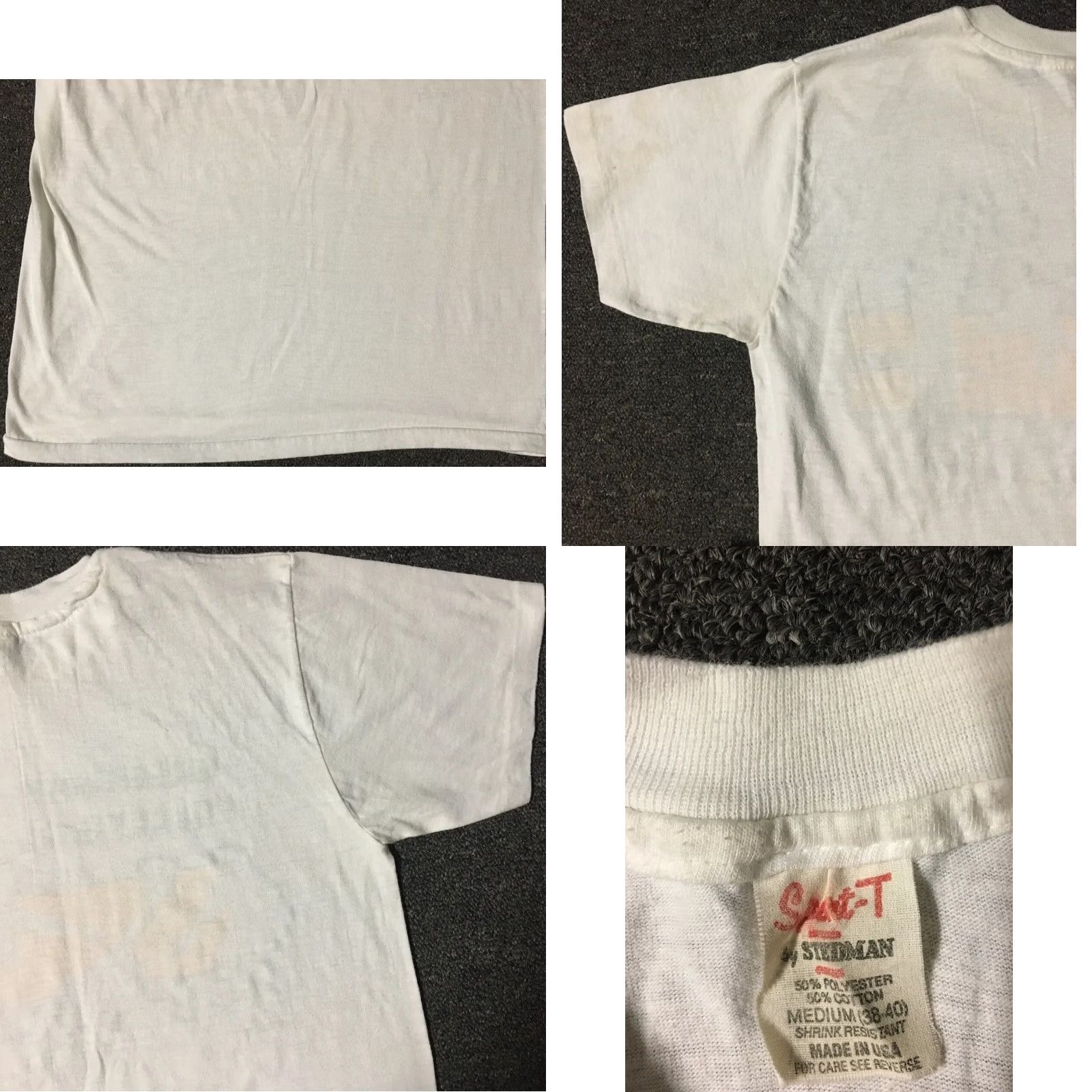 Vintage VINTAGE Single Stitch Shirt Mens S White 80s Greenway School Volleyball Faded Size US S / EU 44-46 / 1 - 8 Thumbnail