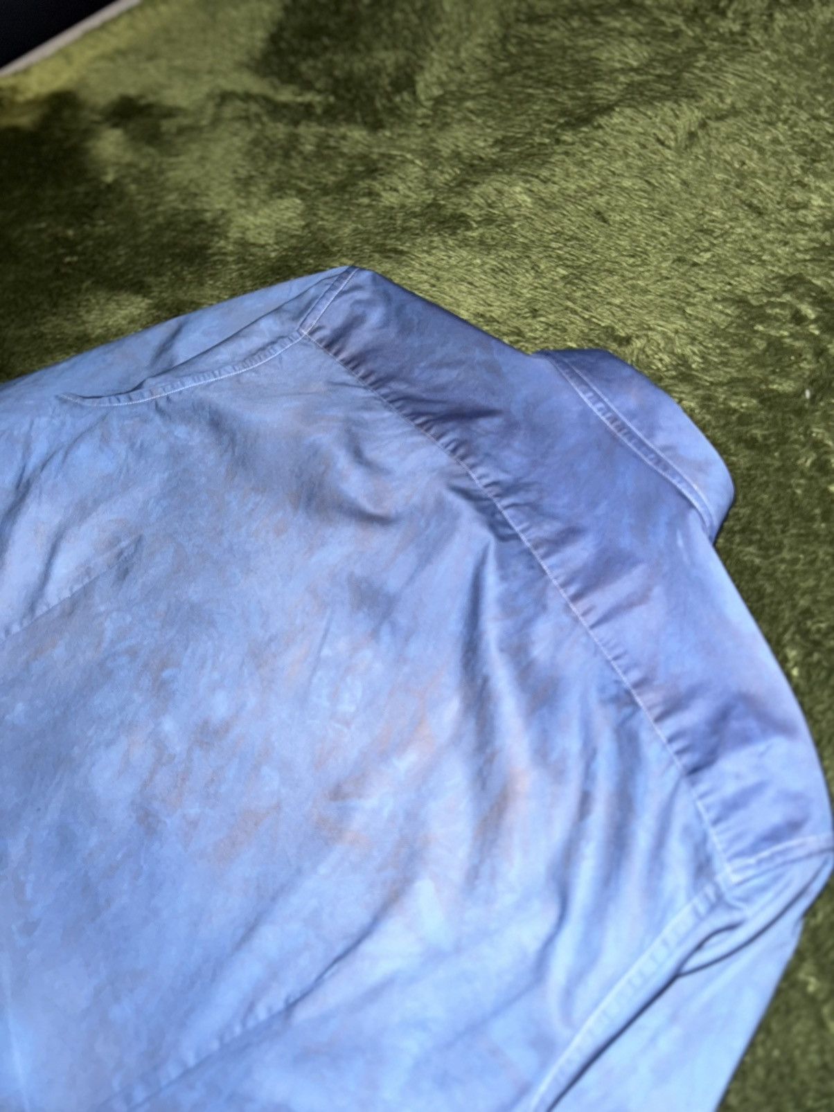 S.T. Dupont S.T. Dupont Classic Natural Indigo-Dyed Cotton Shirt Size US L / EU 52-54 / 3 - 8 Thumbnail