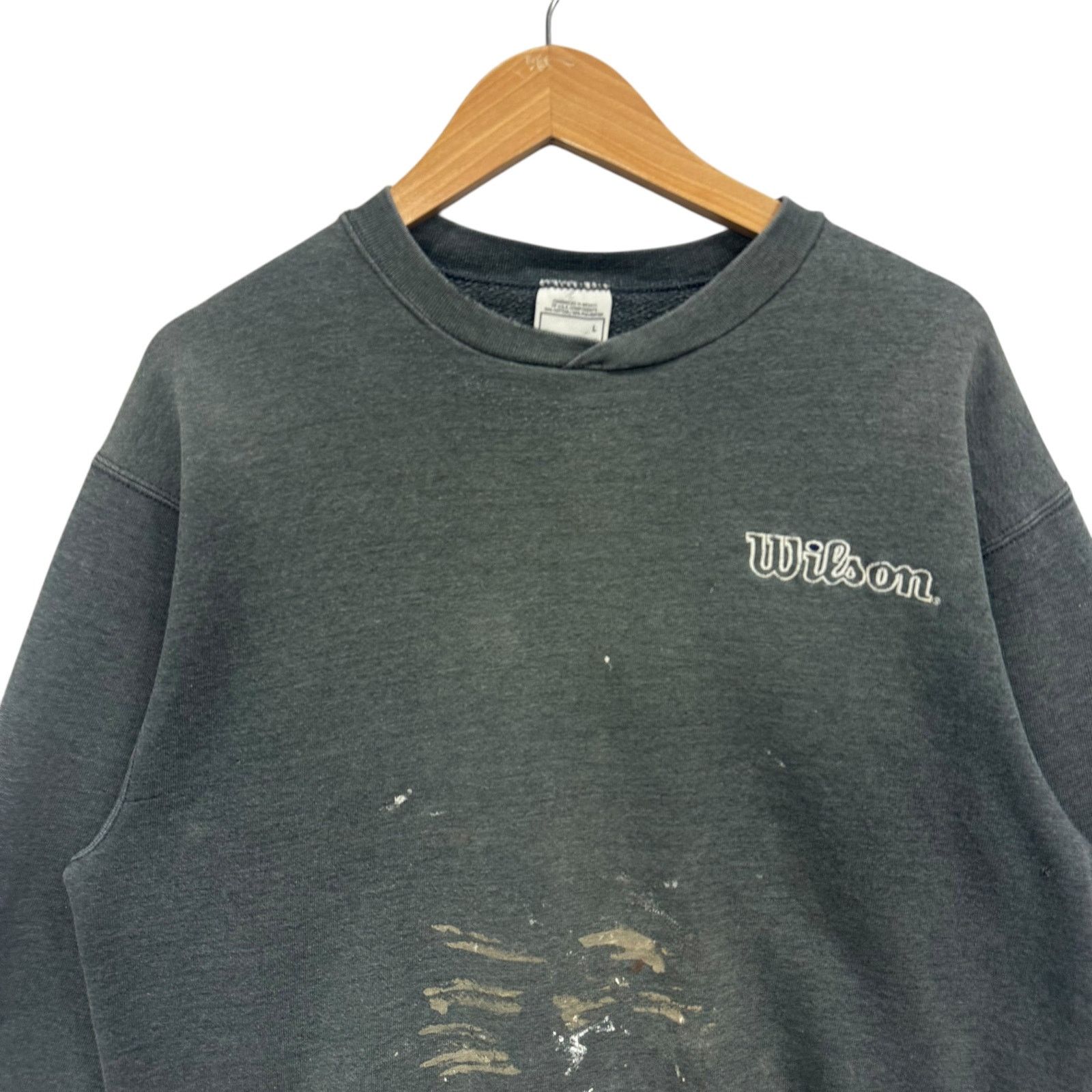 Wilson Vintage Wilson Embroidered Mini Logo Crewneck Large Size US L / EU 52-54 / 3 - 2 Thumbnail