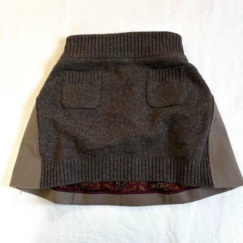 Undercover UNDERCOVER size 1 Knitted Patchwork Skirt 2505-Nextarrow Size 24" / US 00 / IT 34 - 2 Thumbnail