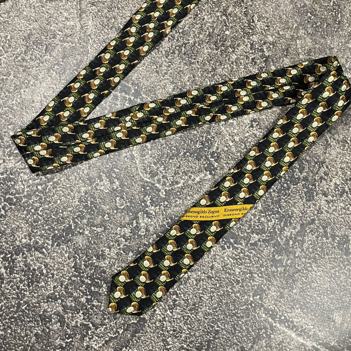 Ermenegildo Zegna × Vintage Rare Vintage Ermenedildo Zegna Tie 90’s Size ONE SIZE - 5 Thumbnail