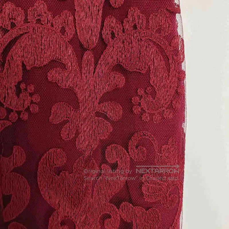Burberry Burberry Red Polyester Midi Skirt. Size 23" - 3 Thumbnail