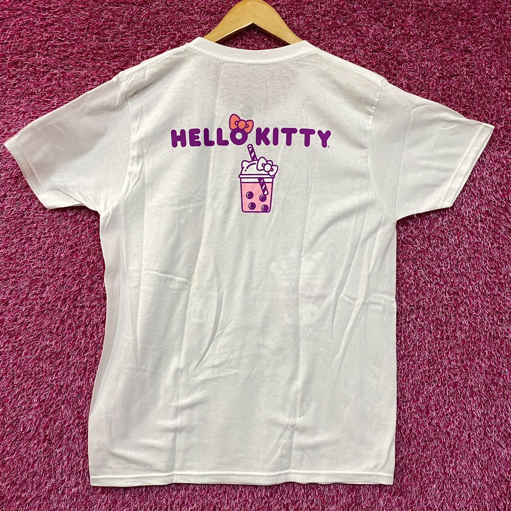 Other Hello Kitty Strawberry Milk Boba Tea Sanrio Kawaii T-Shirt L Size US L / EU 52-54 / 3 - 3 Thumbnail