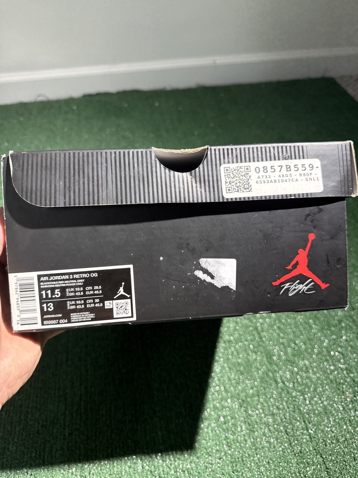 Jordan Brand Jordan 3 rare air Size US 11.5 / EU 44-45 - 7 Thumbnail
