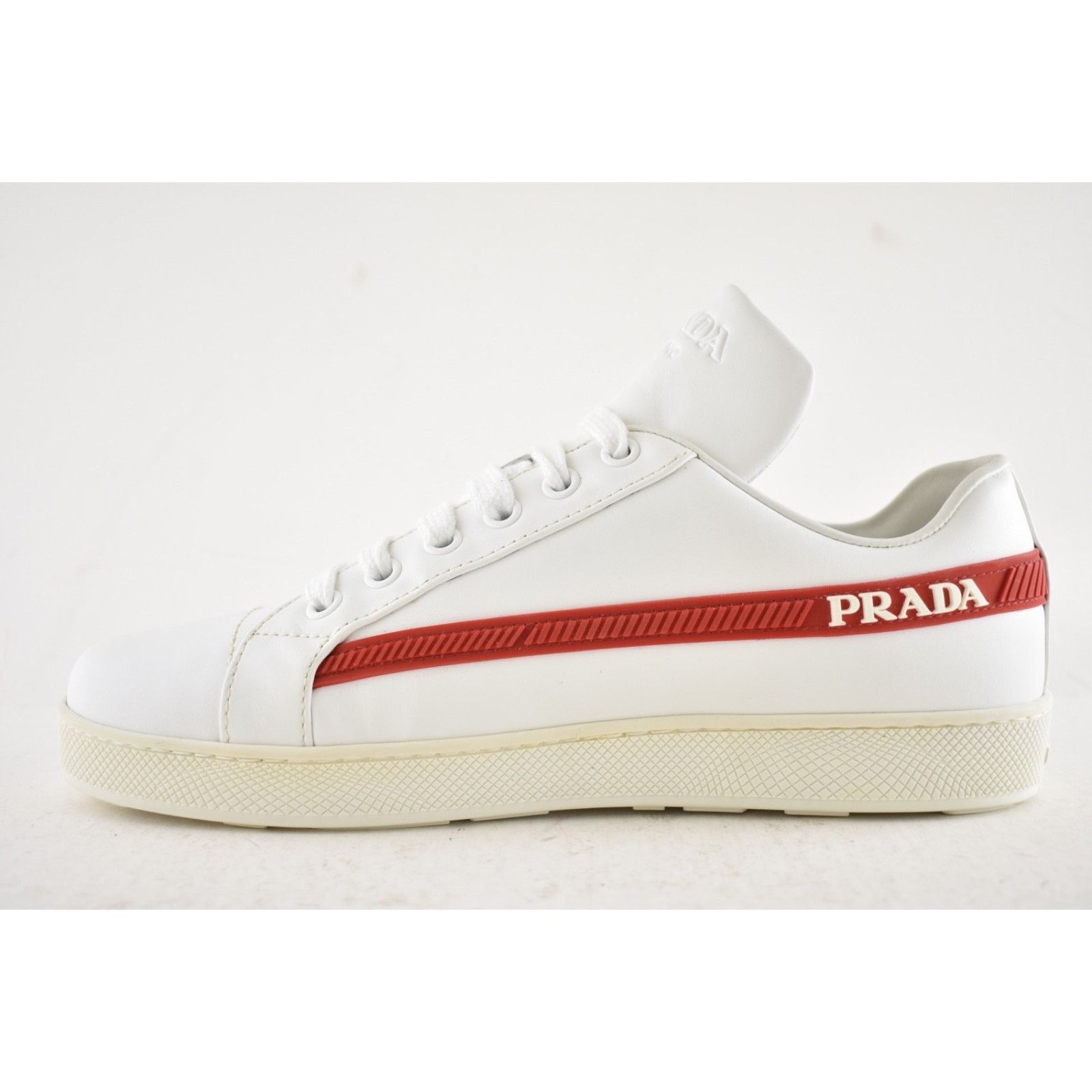 Prada Prada Band Logo Lace Up Tie Flat Low Top Sneaker 36.5 Size US 6.5 / IT 36.5 - 14 Thumbnail