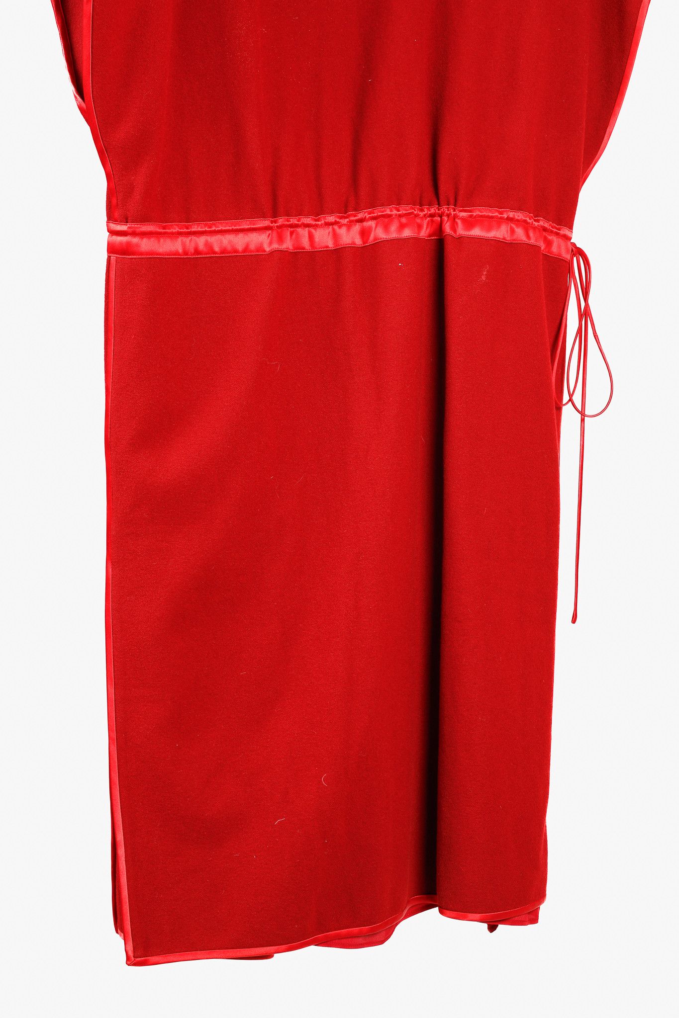 Gucci Gucci AW/19 Runway Red Wool Satin-Trim Cowl-Neck Dress Size M / US 6-8 / IT 42-44 - 7 Thumbnail