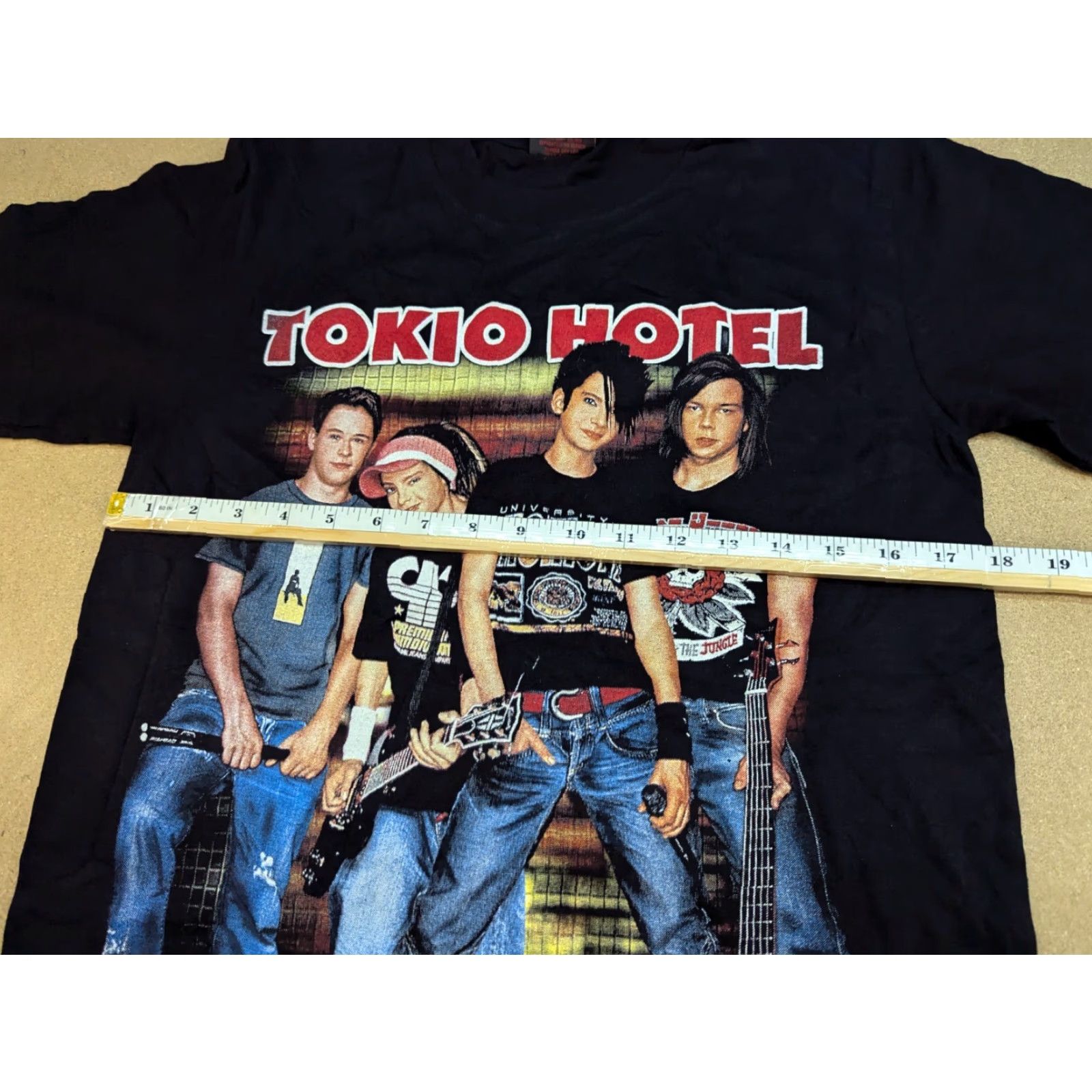 Vintage VINTAGE Tokio Hotel Mens Medium Band Tee Shirt Black © Thunder 90s Style Band Theme Mens_tshirt Size US M / EU 48-50 / 2 - 5 Thumbnail