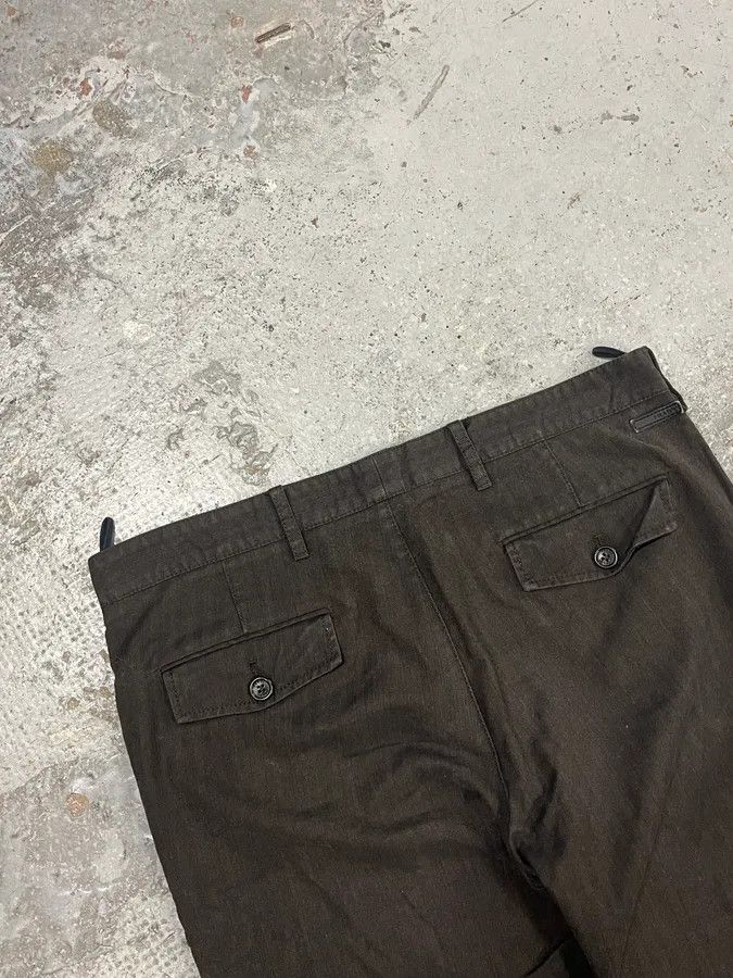 Prada AW2007 Prada Dark Brown Wool Tailored Pants Size US 34 / EU 50 - 7 Thumbnail