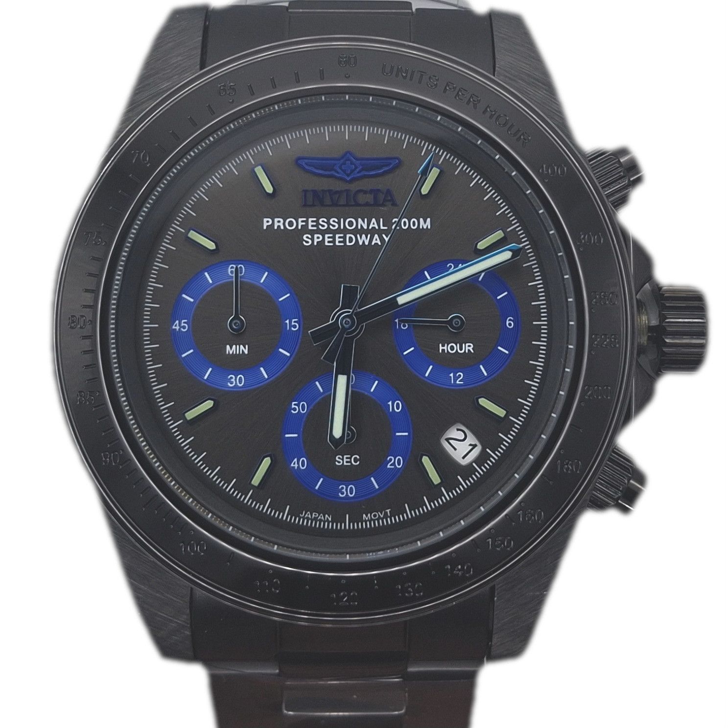 Invicta Invicta Speedway Torvane 39.5mm Black Chronograph 17313 Size 40 - 1 Thumbnail