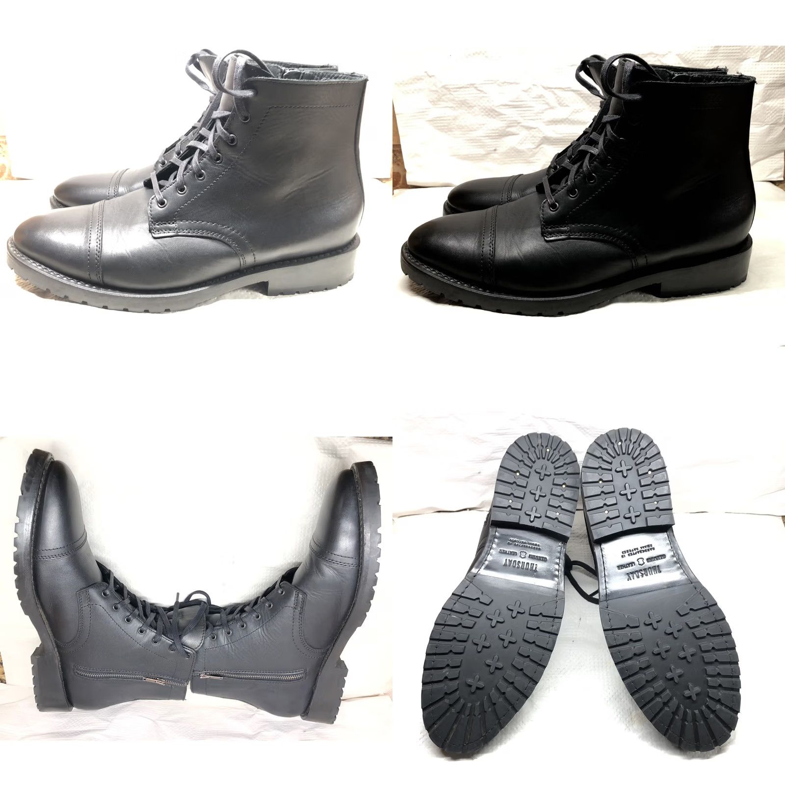 Thursday Boot Company Thursday Boot Co. Everyday Cap Toe Leather Ankle Boots Black Mens 13 Size ONE SIZE - 8 Thumbnail