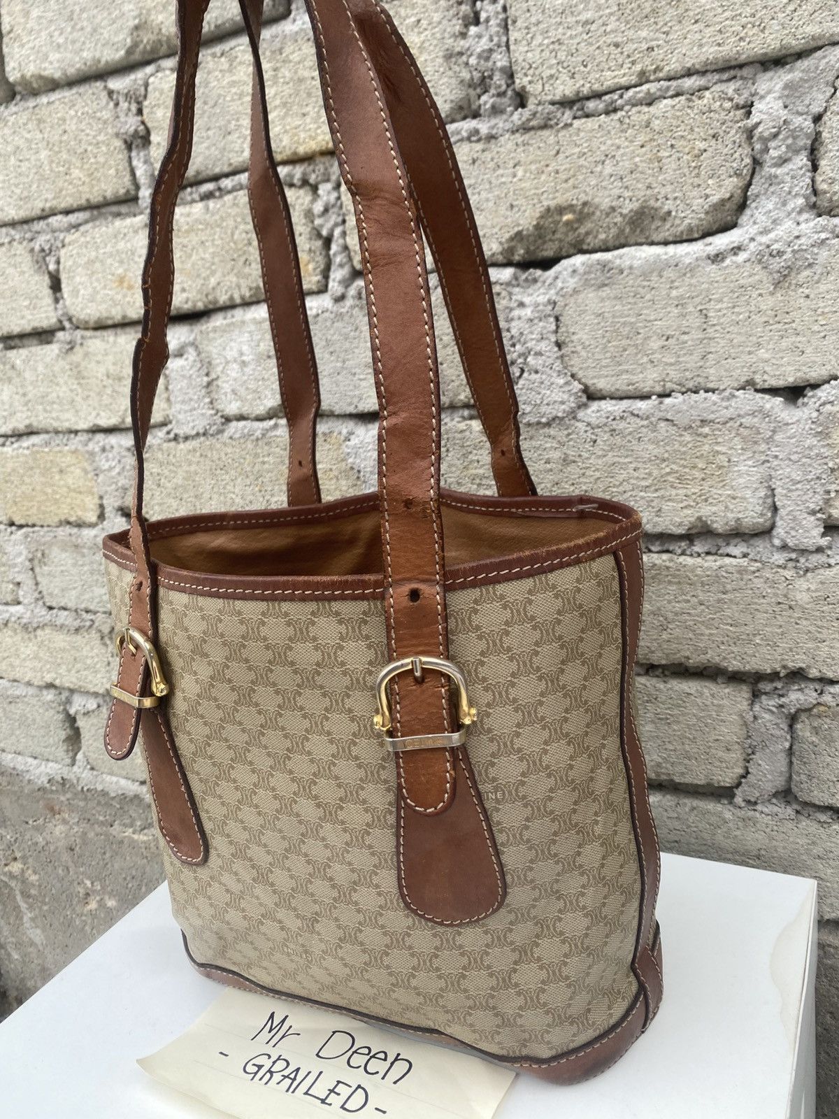 Celine Rare CELINE Monogram Handle Bag Size ONE SIZE - 11 Thumbnail