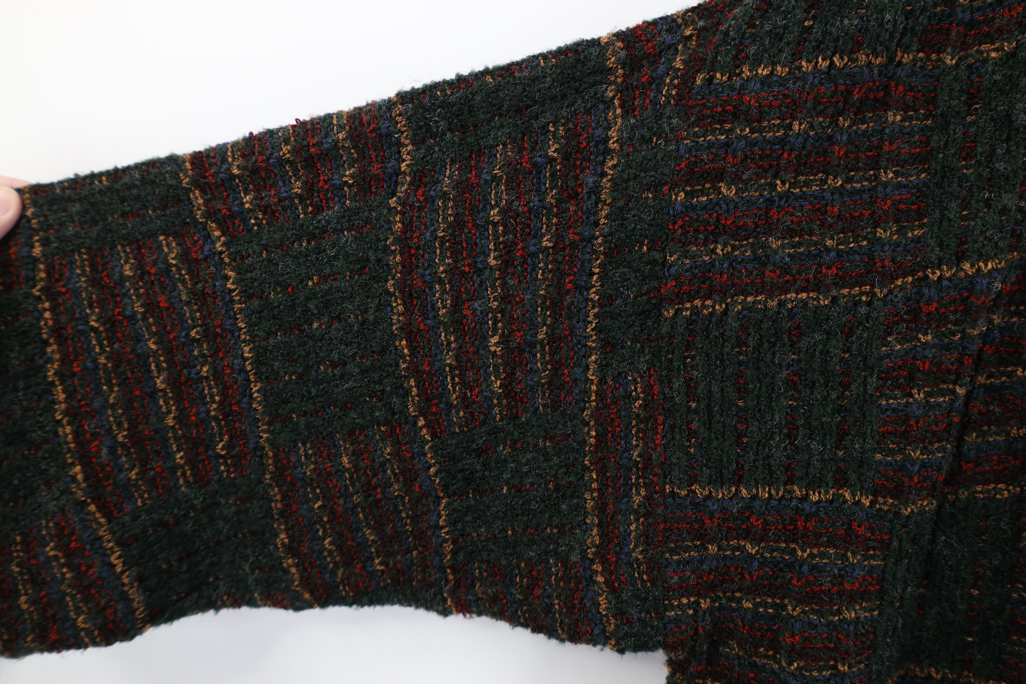 Vintage Vintage 90s Streetwear Checkered Wool Blend Knit Sweater USA Size US M / EU 48-50 / 2 - 6 Thumbnail