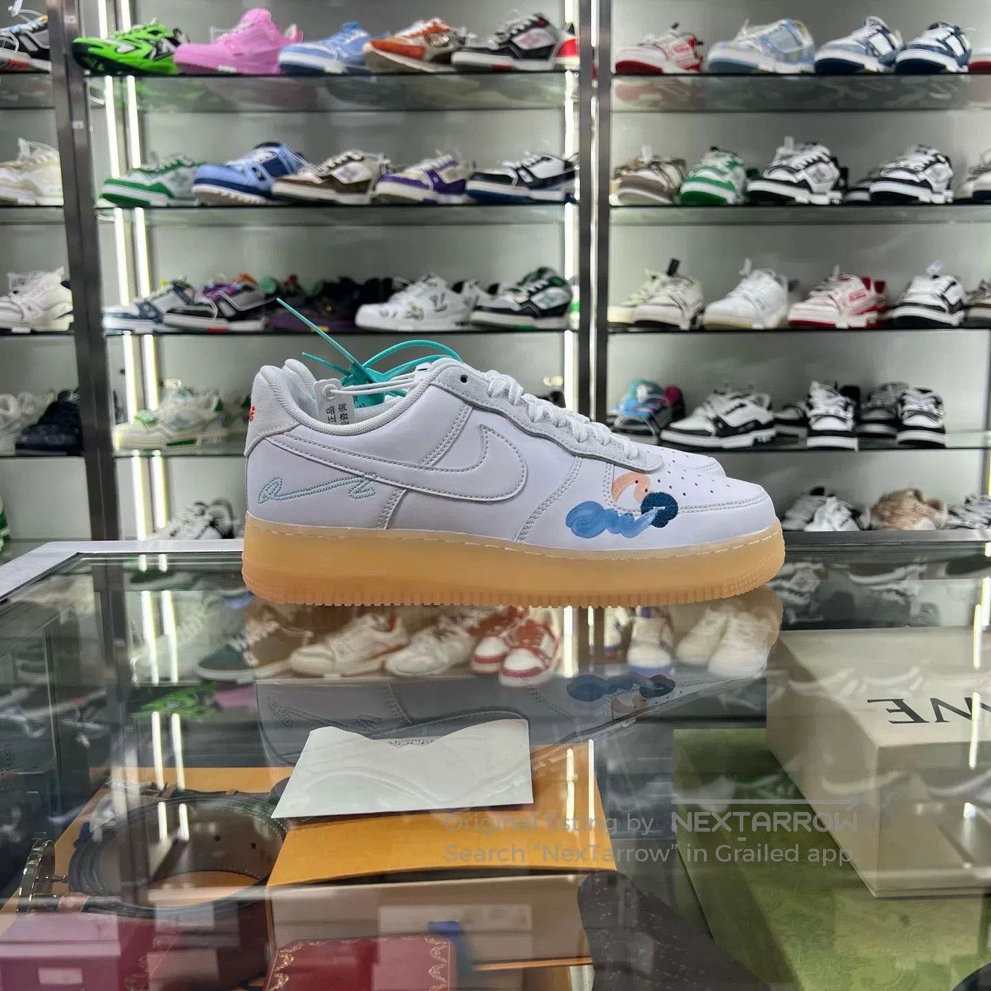 Y-3 af1 x mayumi yamse graffiti sneakers. Size US 10 / EU 43 - 2 Thumbnail