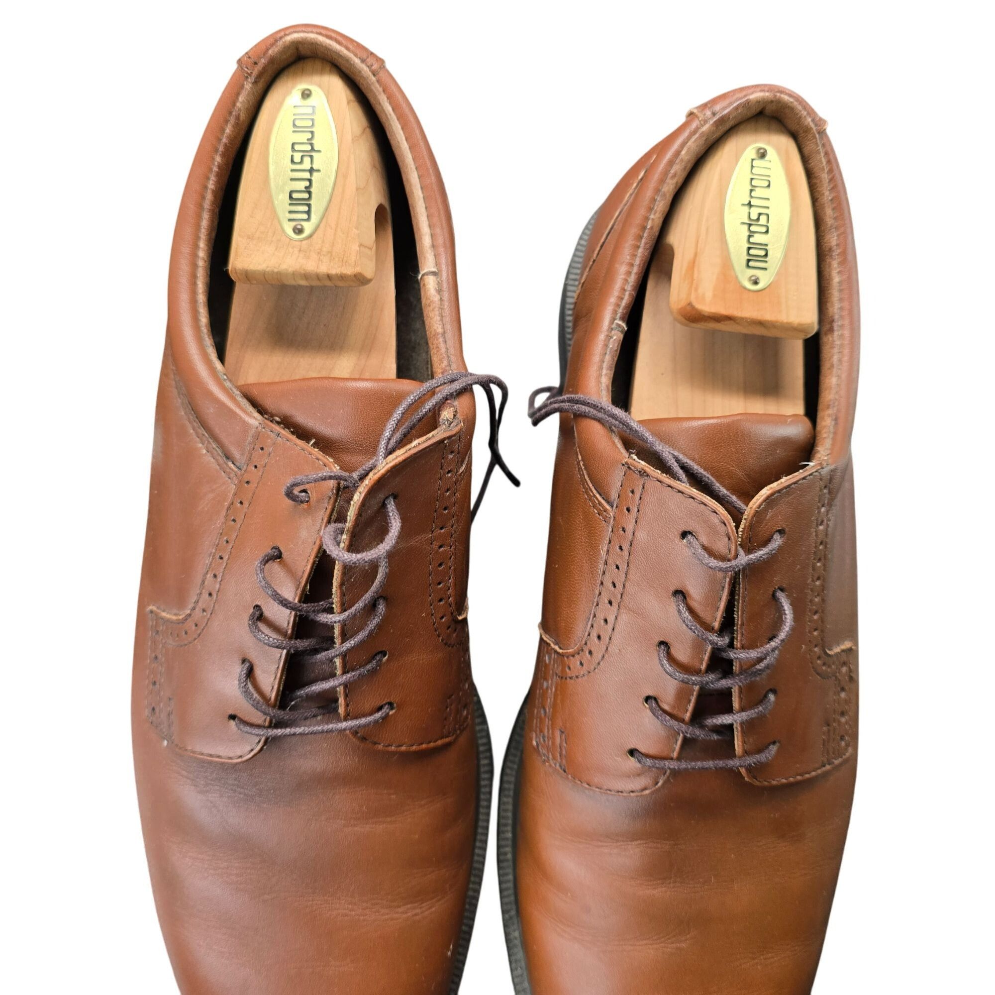 Florsheim Florsheim Mens Brown Leather Oxford Shoes Size 11 M Comforte Size US 11 / EU 44 - 3 Thumbnail