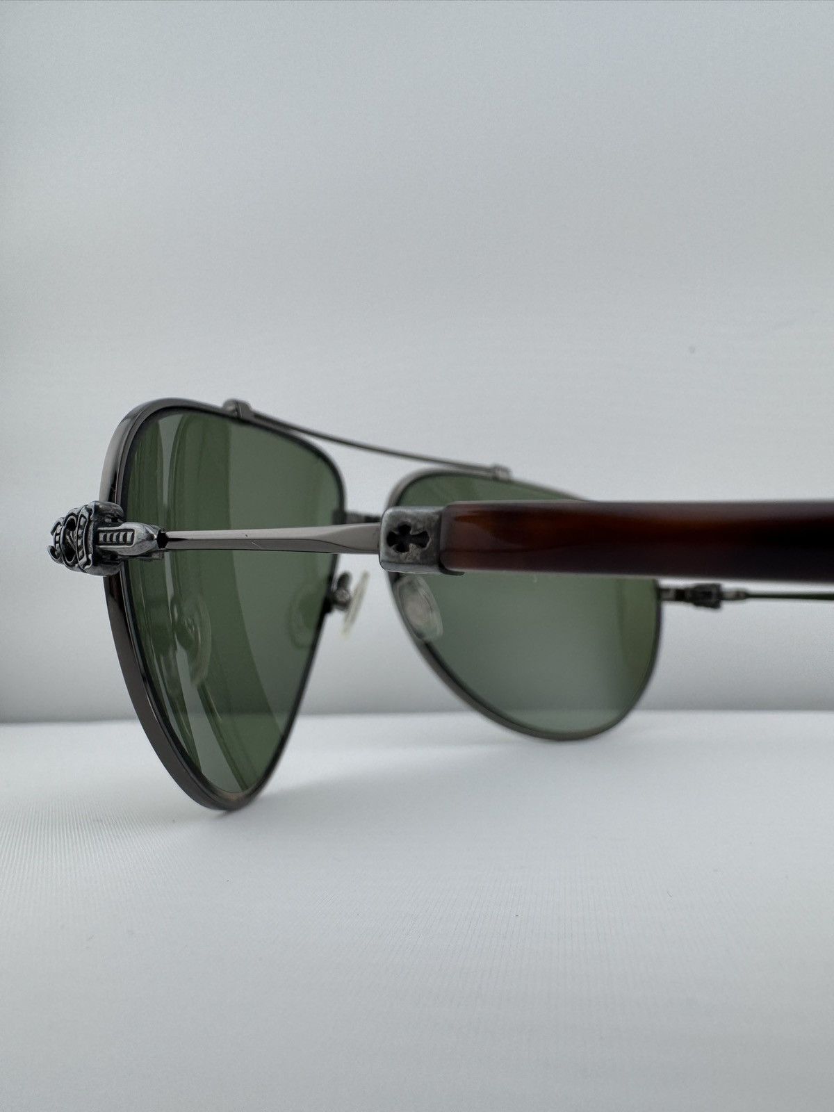 Chrome Hearts Chrome Hearts ‘Stoned’ Dagger Cut-Out Cross Sunglasses Size ONE SIZE - 11 Thumbnail