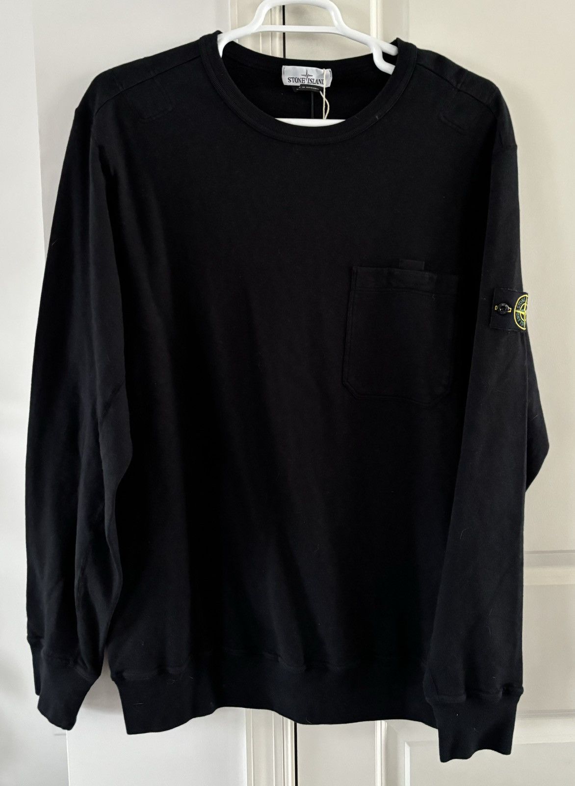 image of Stone Island Sweatshirt In Black 3Xl, Men's (Size 2XL)