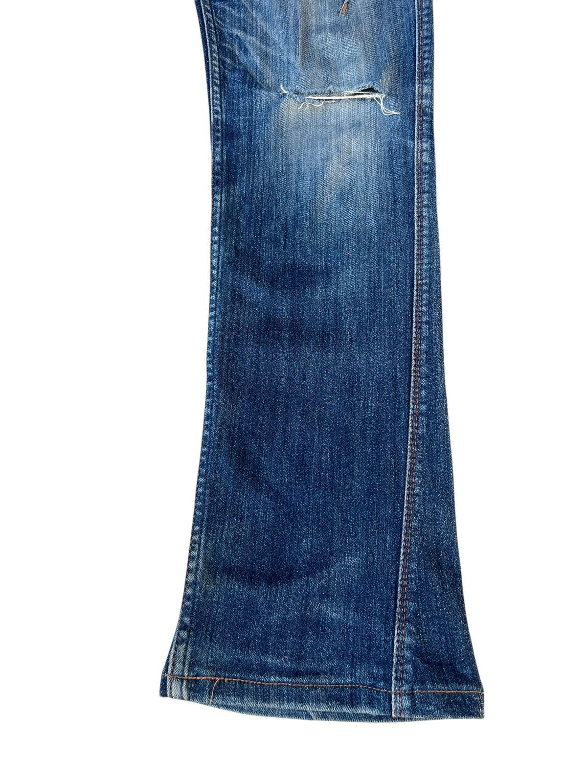 Nicole Club Distressed Mud Stretch Denim Nicole Hideaways Bootcut Jeans Size US 31 - 13 Thumbnail