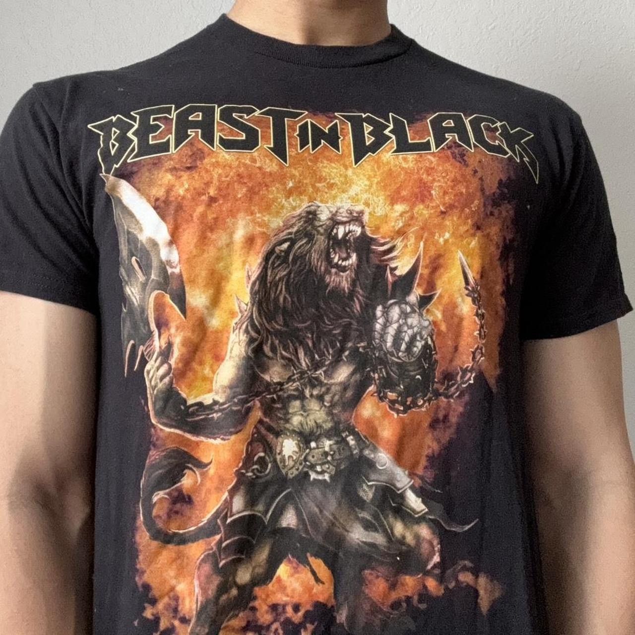 Band Tees × Vintage Beast in Black "Beserker" Band Graphics Black Tee Shirt Size US M / EU 48-50 / 2 - 1 Thumbnail