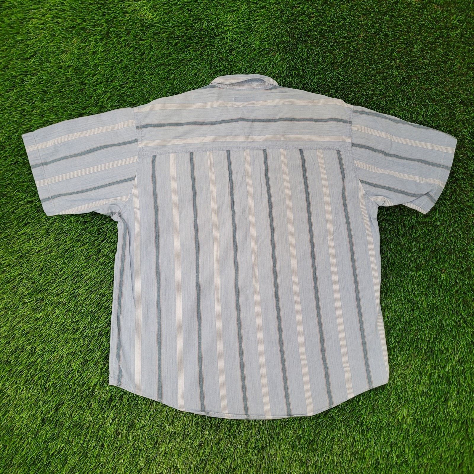 Dockers VTG Dockers Baggy Button Shirt L/XL 25x30 Horizonal Stripe Size US L / EU 52-54 / 3 - 6 Thumbnail