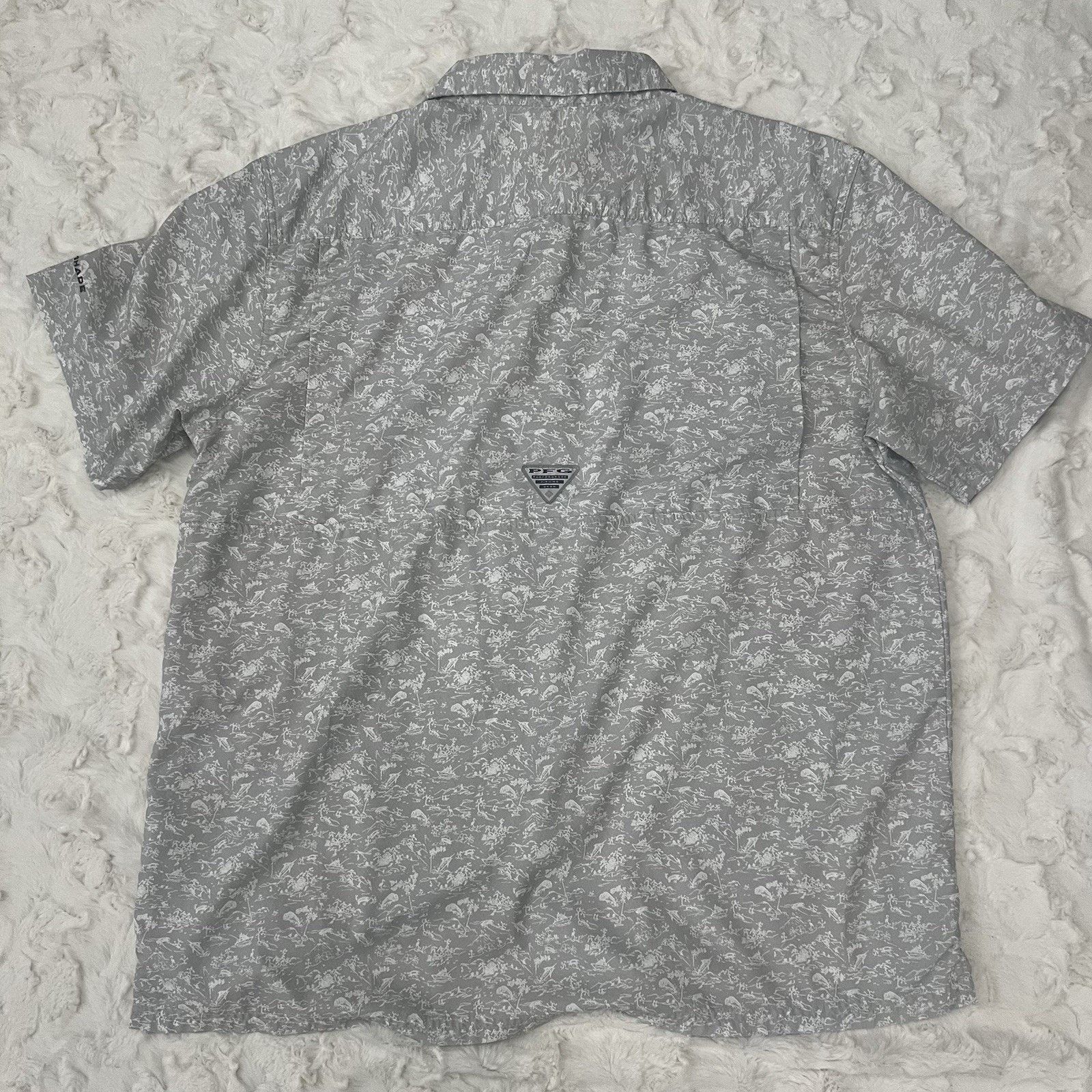 Columbia Columbia Omni Shade PFG Shirt Men XL All Over Print Sea Size US XL / EU 56 / 4 - 2 Thumbnail