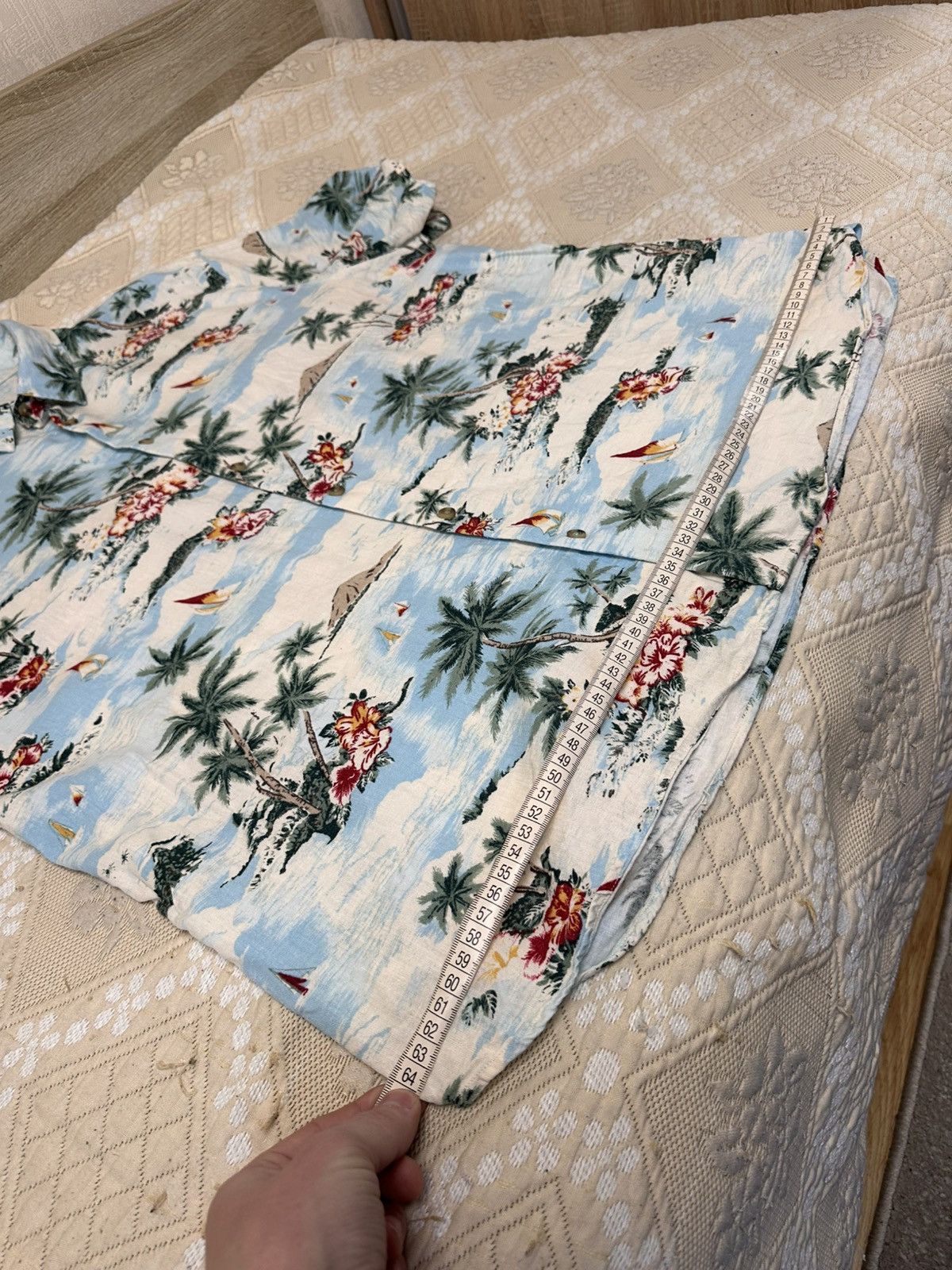 Marks & Spencer 🔥 Marks Spencer Linen Blend Hawaiian Button Up Shirt Art Y2K Size US XL / EU 56 / 4 - 12 Thumbnail