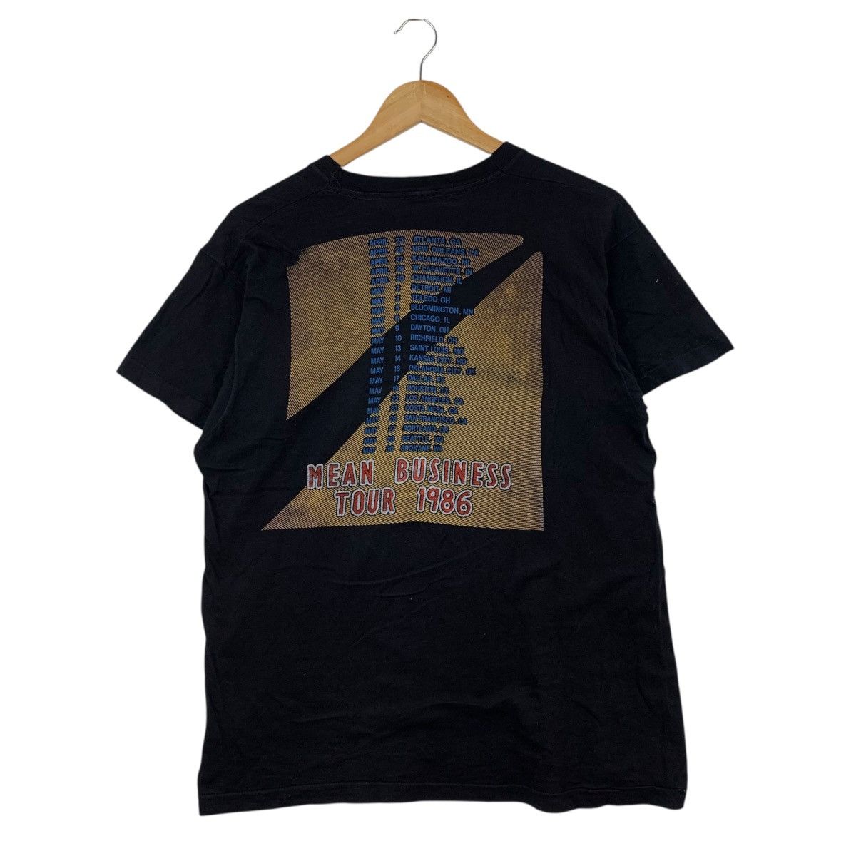 Vintage Vintage 80s THE FIRM Mean Business Tour 1986 USA Band Tshirt Size US M / EU 48-50 / 2 - 3 Thumbnail