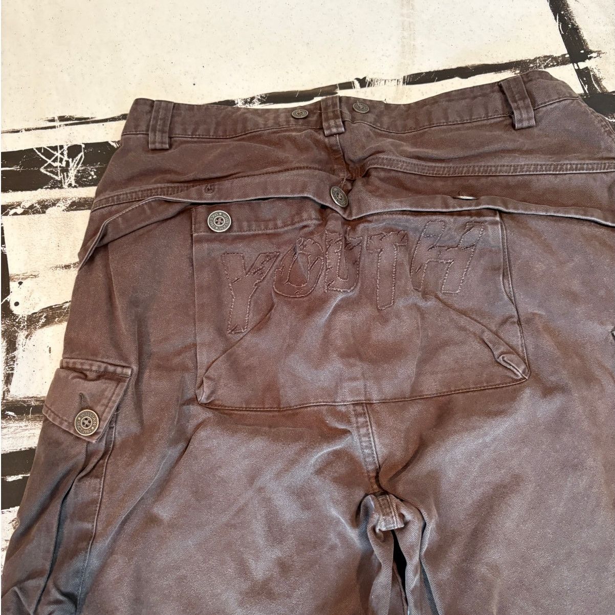 Other LA KING Youth Large Brown Cargo Pants – Utility Pants(32x24) Size US 32 / EU 48 - 6 Thumbnail